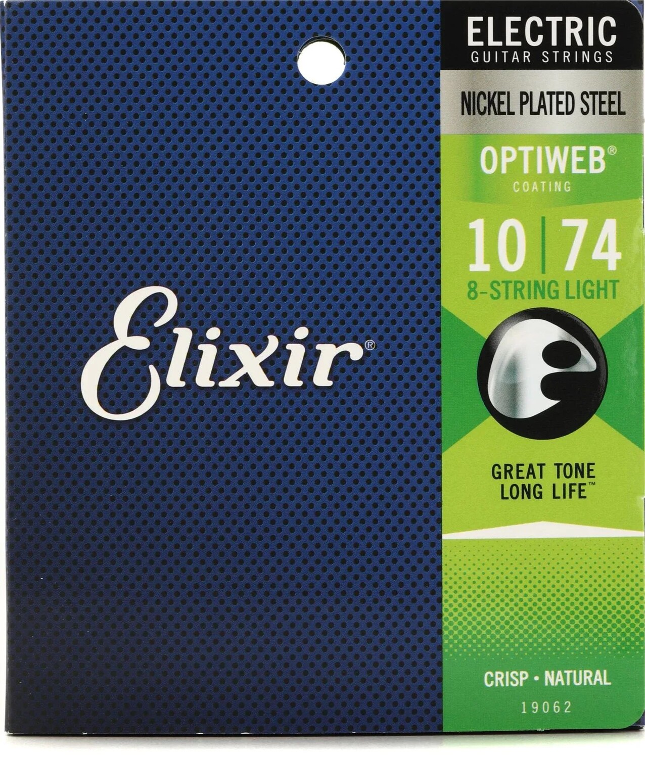 Elixir Strings 19062 Струны для электрогитары Optiweb — .010-.074 Легкие, 8-струнные
Elixir Strings 19062 Струны для электрогитары Optiweb — .010-.074 Легкие, 8-струнные