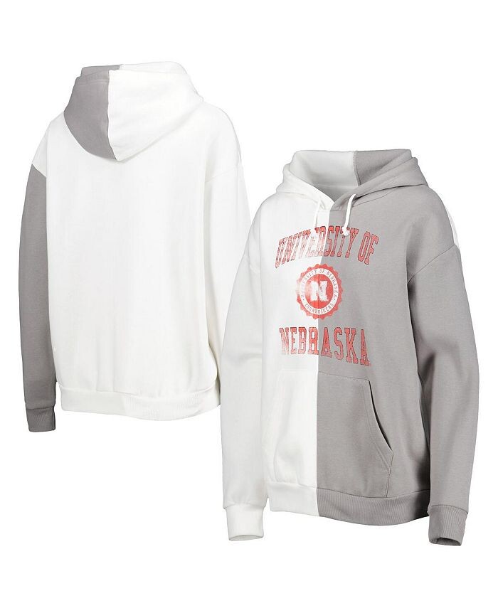 Женский пуловер с капюшоном Nebraska Huskers серо-белого цвета с разрезом Gameday Couture, белый
Женский пуловер с капюшоном Nebraska Huskers серо-белого цвета с разрезом Gameday Couture, белый