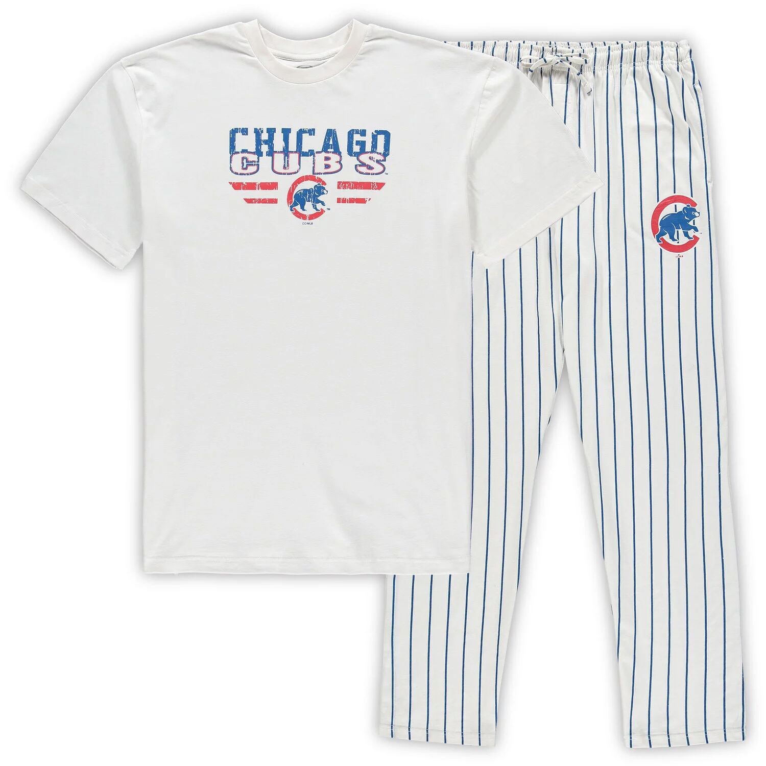 Мужской комплект для сна в тонкую полоску Concepts Sport White/Royal Chicago Cubs Big & Tall
Мужской комплект для сна в тонкую полоску Concepts Sport White/Royal Chicago Cubs Big & Tall