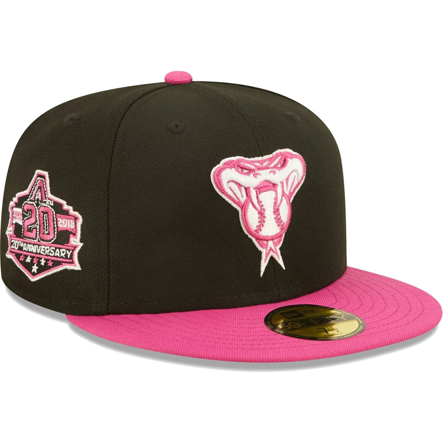 Мужская облегающая шляпа New Era черная/розовая Arizona Diamondbacks 20th Anniversary Passion 59FIFTY
Мужская облегающая шляпа New Era черная/розовая Arizona Diamondbacks 20th Anniversary Passion 59FIFTY