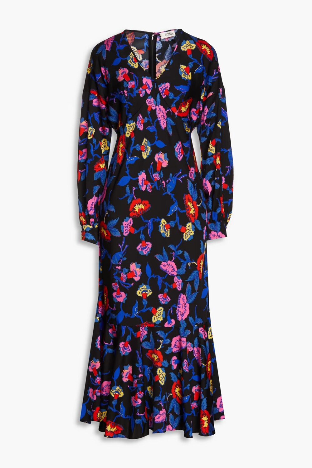 Платье миди Luka из крепа с рифленым цветочным принтом Diane Von Furstenberg, черный
Платье миди Luka из крепа с рифленым цветочным принтом Diane Von Furstenberg, черный