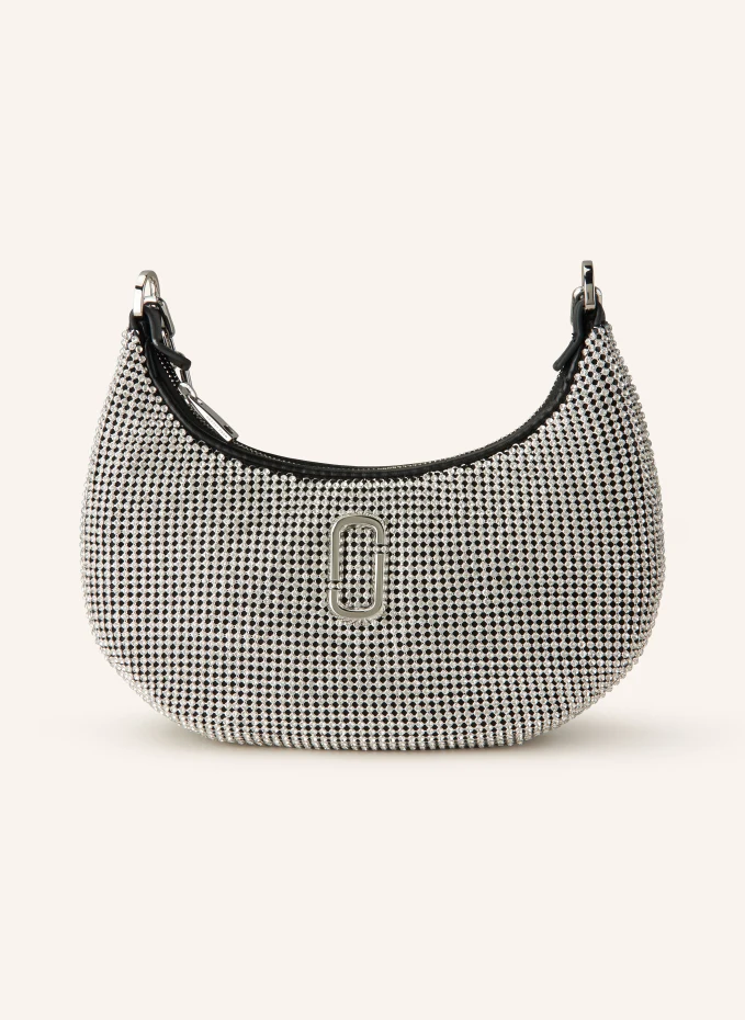 Сумка через плечо the small curce с драгоценными камнями Marc Jacobs, серебряный
Сумка через плечо the small curce с драгоценными камнями Marc Jacobs, серебряный