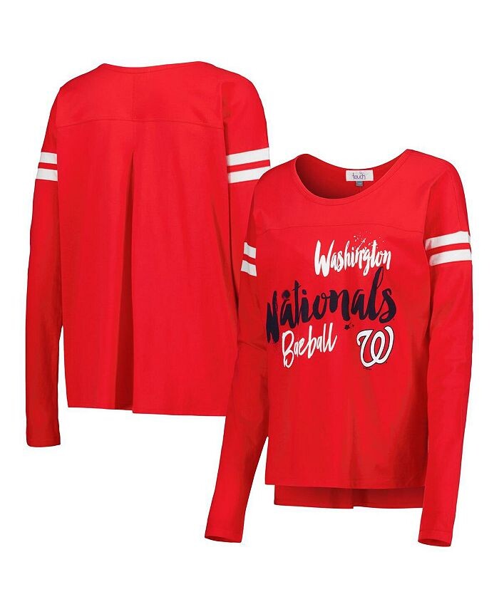 Женская красная футболка с длинными рукавами и свободным агентом Washington Nationals Touch, красный
Женская красная футболка с длинными рукавами и свободным агентом Washington Nationals Touch, красный