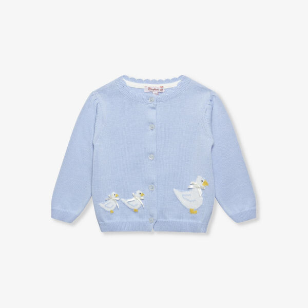 Хлопковый кардиган little duckling с фестончатой отделкой 3-24 месяца Trotters, цвет cornflower
Хлопковый кардиган little duckling с фестончатой отделкой 3-24 месяца Trotters, цвет cornflower