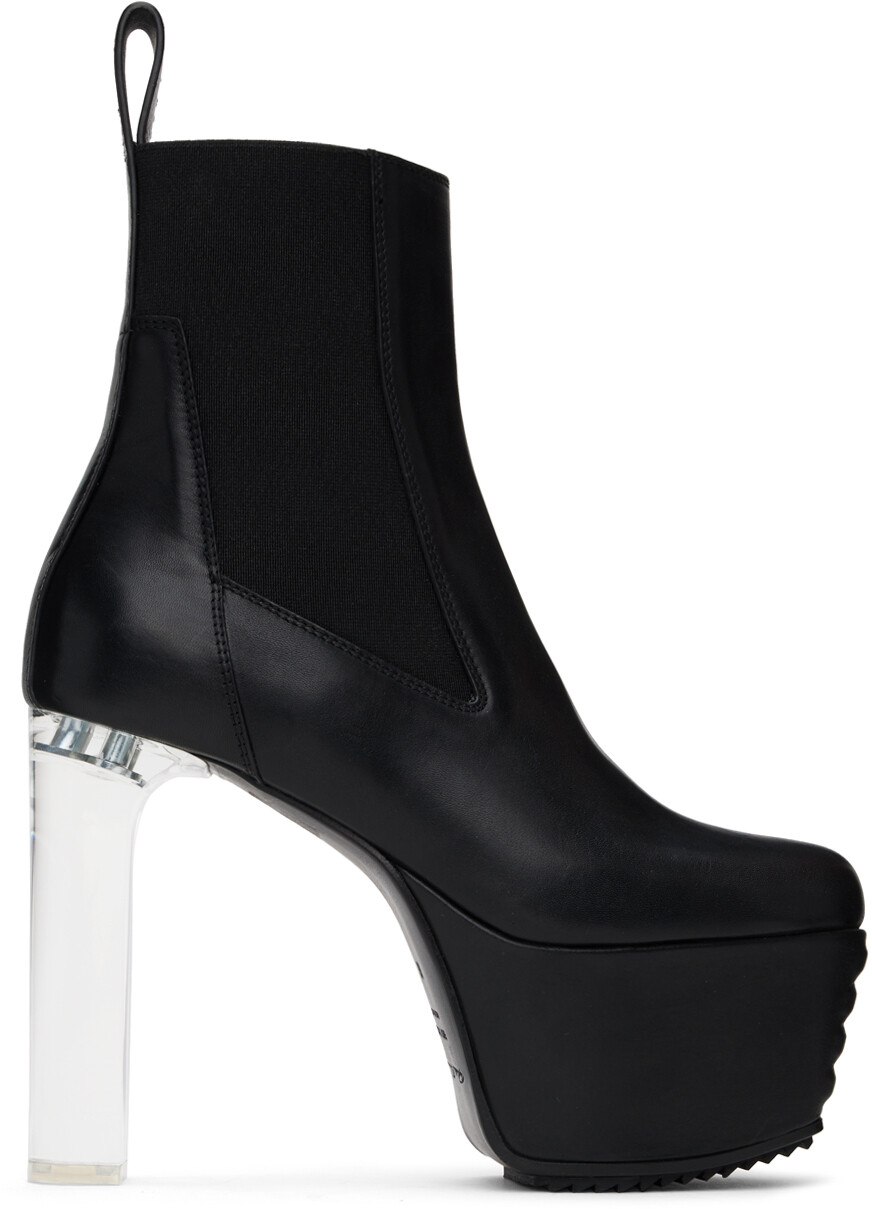 Черные ботинки челси с минимальной решеткой Beatle Rick Owens, цвет Black/Clear
Черные ботинки челси с минимальной решеткой Beatle Rick Owens, цвет Black/Clear