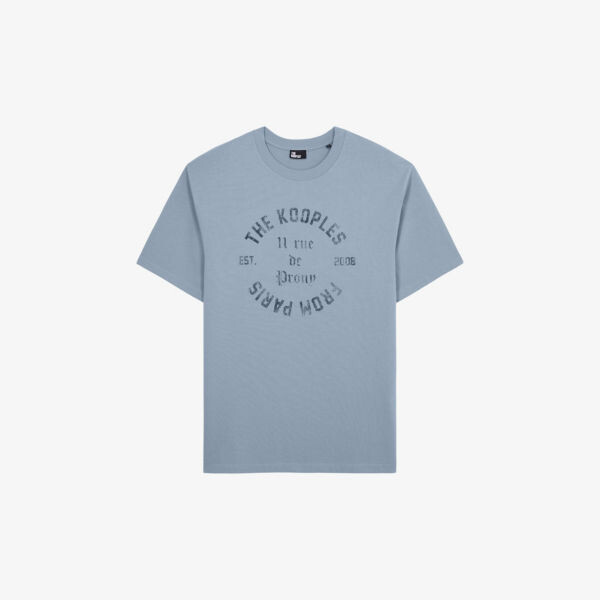 Хлопковая футболка свободного кроя с графическим принтом The Kooples, синий
Хлопковая футболка свободного кроя с графическим принтом The Kooples, синий