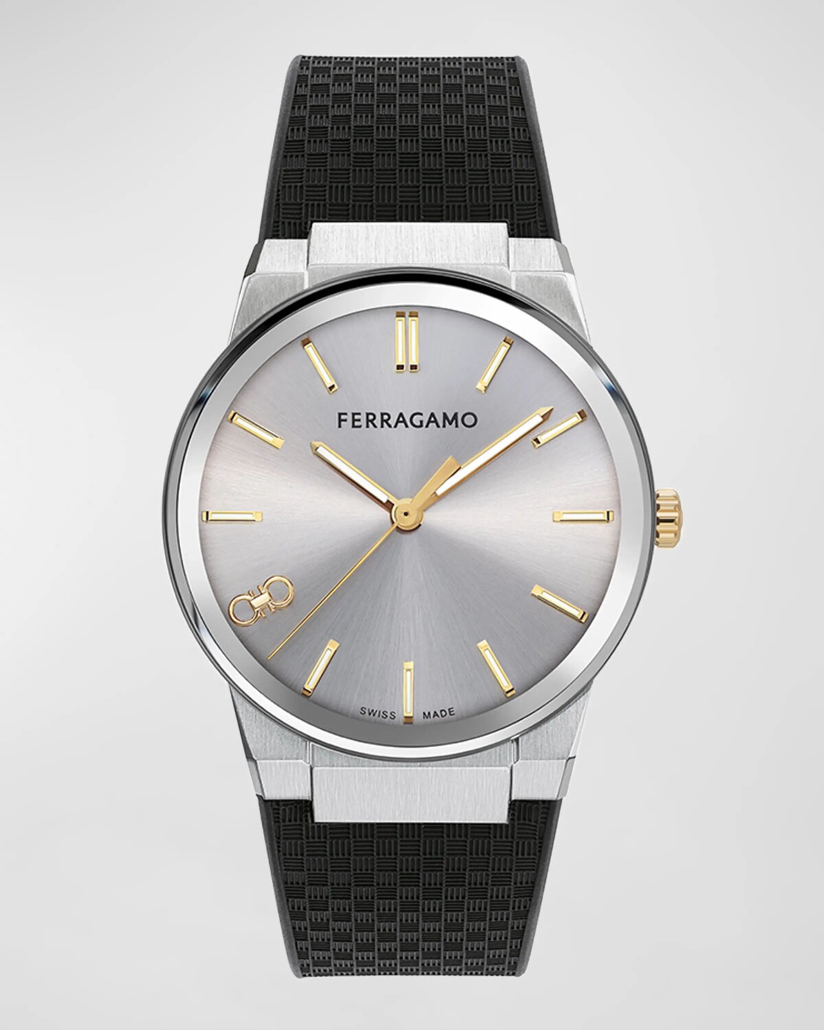 Мужские часы Infinity с сапфировым каучуковым ремешком, 41 мм Ferragamo, цвет Silver
Мужские часы Infinity с сапфировым каучуковым ремешком, 41 мм Ferragamo, цвет Silver
