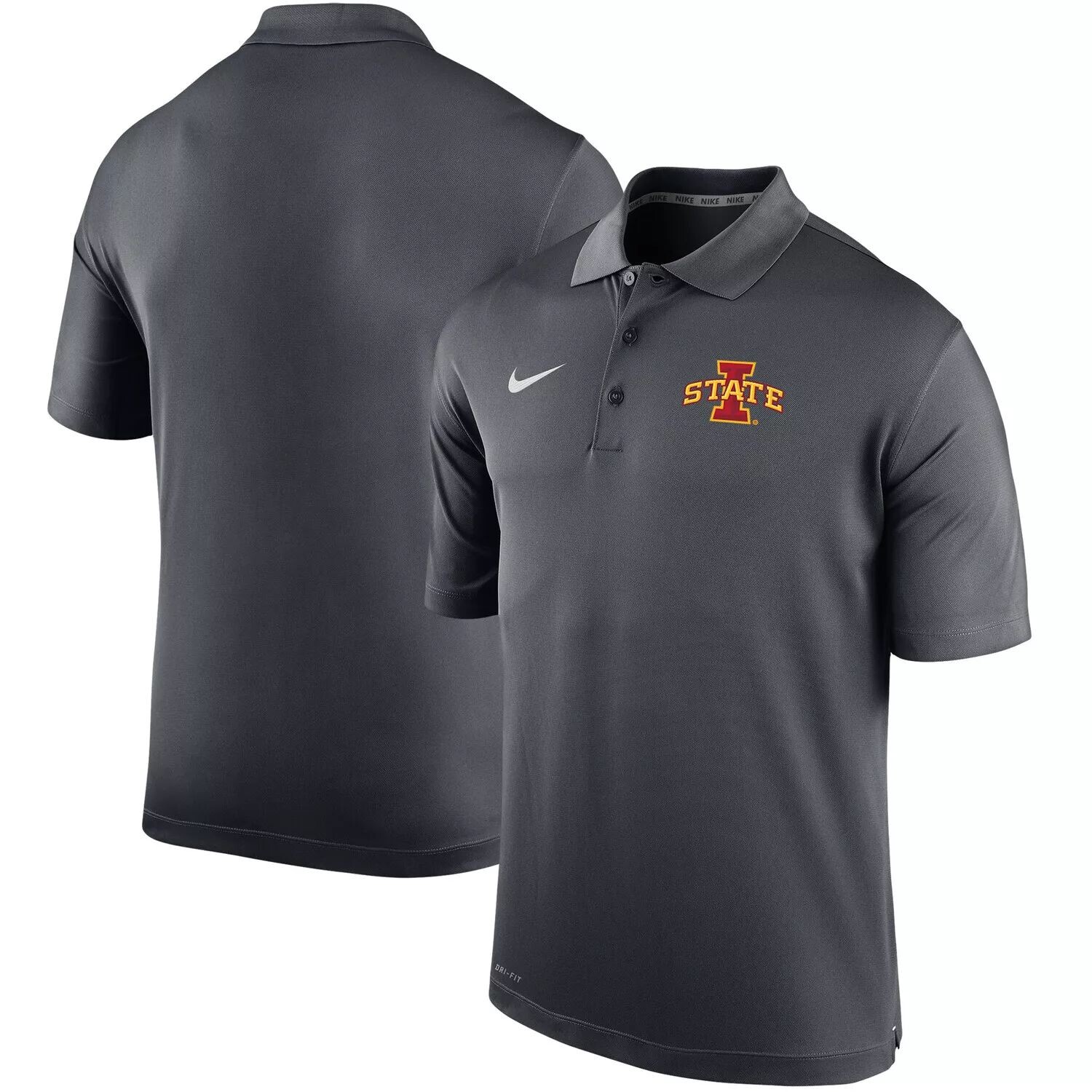 Мужская футболка-поло с логотипом антрацитового цвета Iowa State Cyclones Big & Tall Primary Varsity Performance Nike, Черный
Мужская футболка-поло с логотипом антрацитового цвета Iowa State Cyclones Big & Tall Primary Varsity Performance Nike, Черный