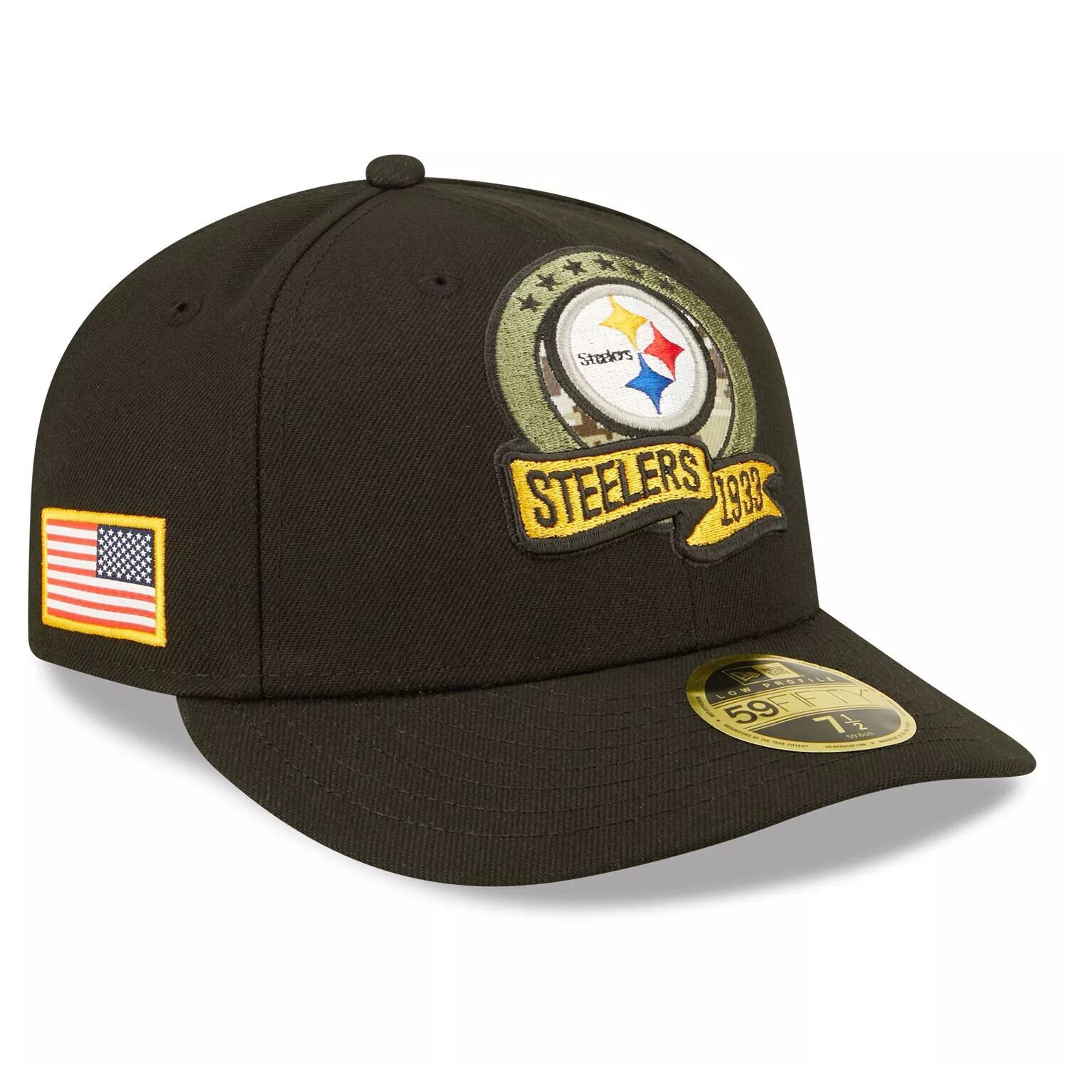 Мужская облегающая шляпа New Era Black Pittsburgh Steelers 2022 Salute To Service Low Profile 59FIFTY
Мужская облегающая шляпа New Era Black Pittsburgh Steelers 2022 Salute To Service Low Profile 59FIFTY