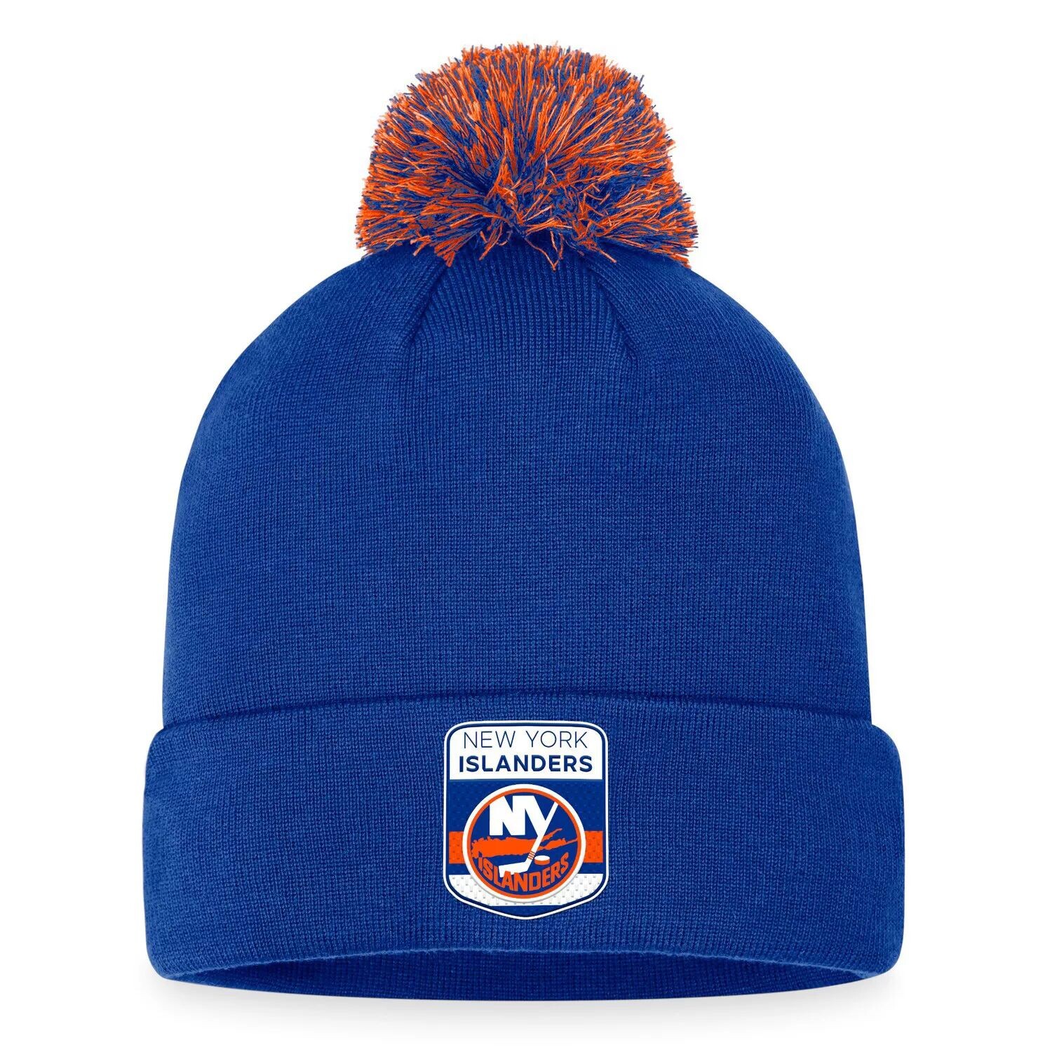 Мужская вязаная шапка с манжетами и помпоном Fanatics Royal New York Islanders Draft NHL 2023
Мужская вязаная шапка с манжетами и помпоном Fanatics Royal New York Islanders Draft NHL 2023