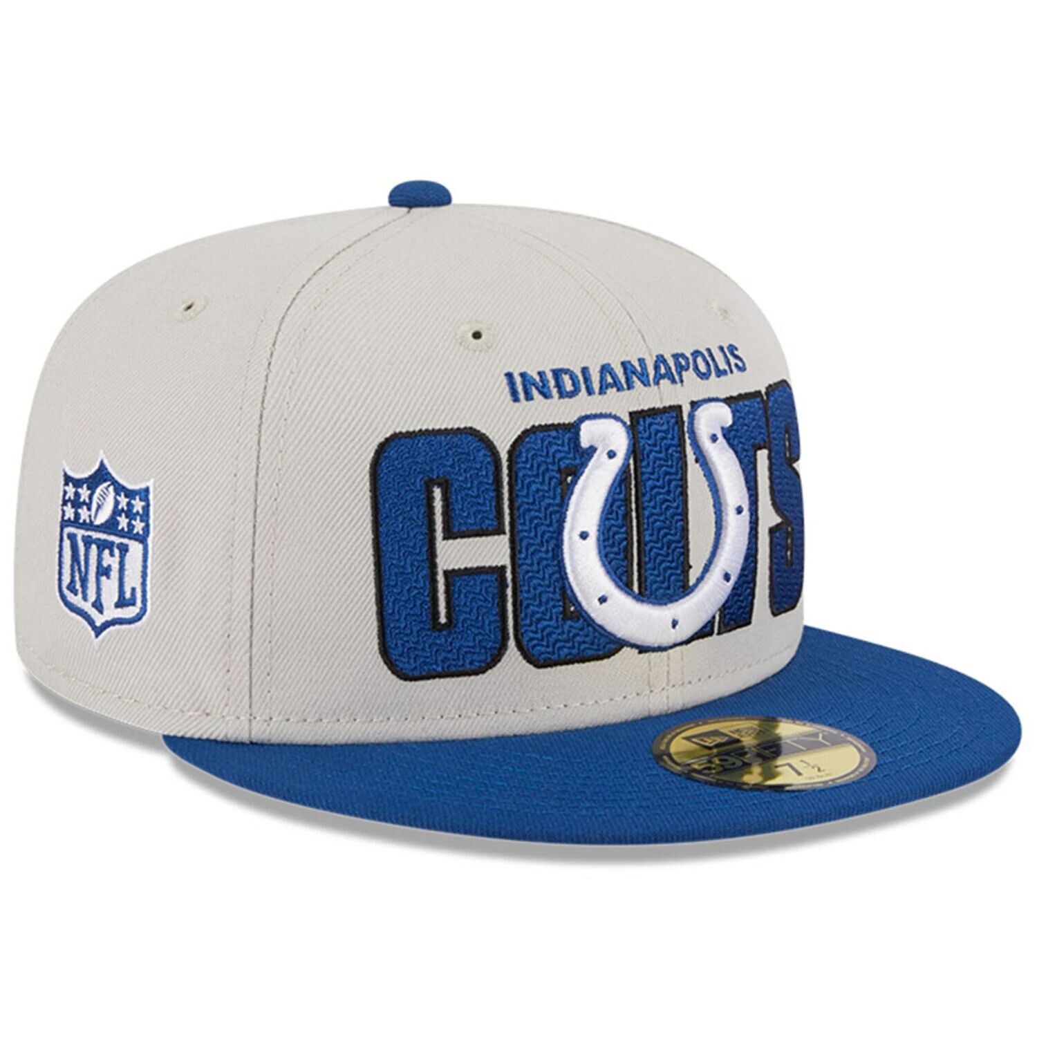 Мужская облегающая шляпа New Era Stone/Royal Indianapolis Colts 2023 NFL Draft On Stage 59FIFTY
Мужская облегающая шляпа New Era Stone/Royal Indianapolis Colts 2023 NFL Draft On Stage 59FIFTY