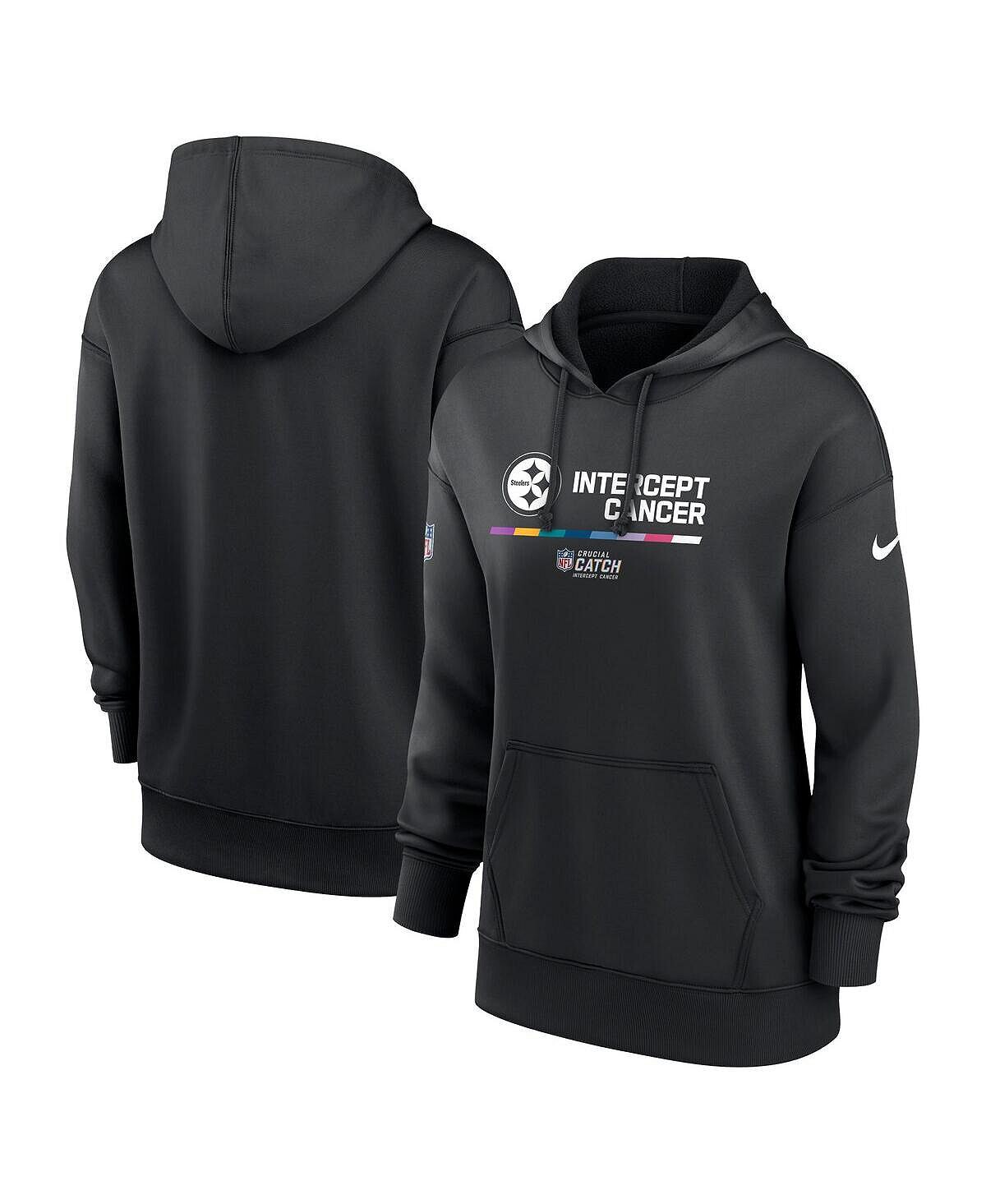 Женский черный пуловер с капюшоном Pittsburgh Steelers 2022 NFL Crucial Catch Therma Performance Nike, черный
Женский черный пуловер с капюшоном Pittsburgh Steelers 2022 NFL Crucial Catch Therma Performance Nike, черный