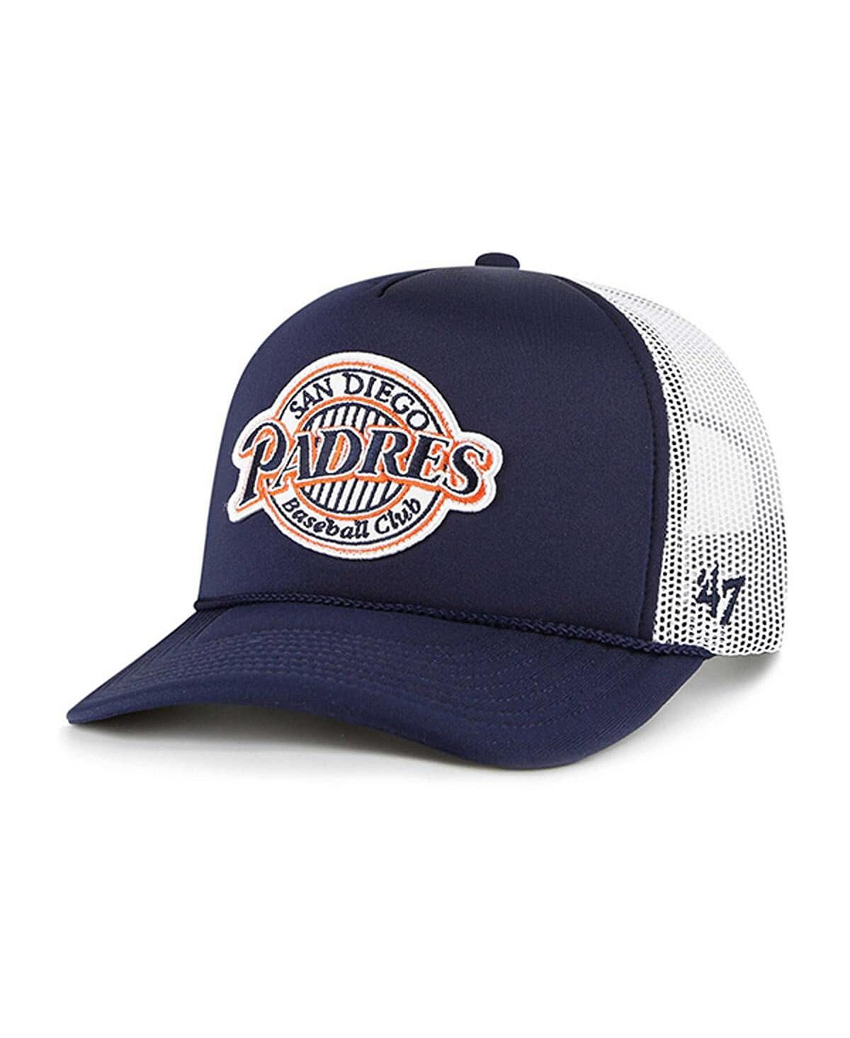 Мужская темно-синяя кепка из пеноматериала San Diego Padres с логотипом Trucker Snapback '47 Brand
Мужская темно-синяя кепка из пеноматериала San Diego Padres с логотипом Trucker Snapback '47 Brand