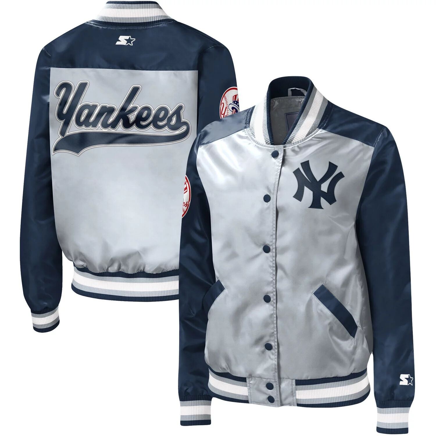 Женская базовая серая куртка на кнопках New York Yankees The Legend Starter, Серый
Женская базовая серая куртка на кнопках New York Yankees The Legend Starter, Серый
