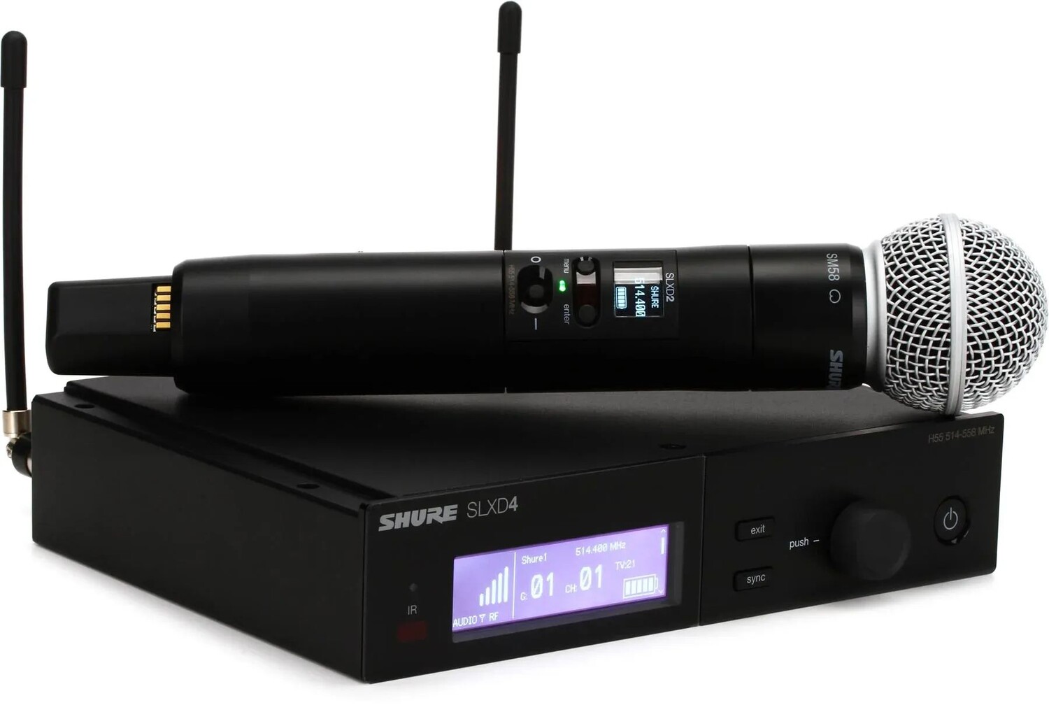 Цифровая беспроводная портативная микрофонная система Shure SLXD24/SM58 — диапазон J52
Цифровая беспроводная портативная микрофонная система Shure SLXD24/SM58 — диапазон J52