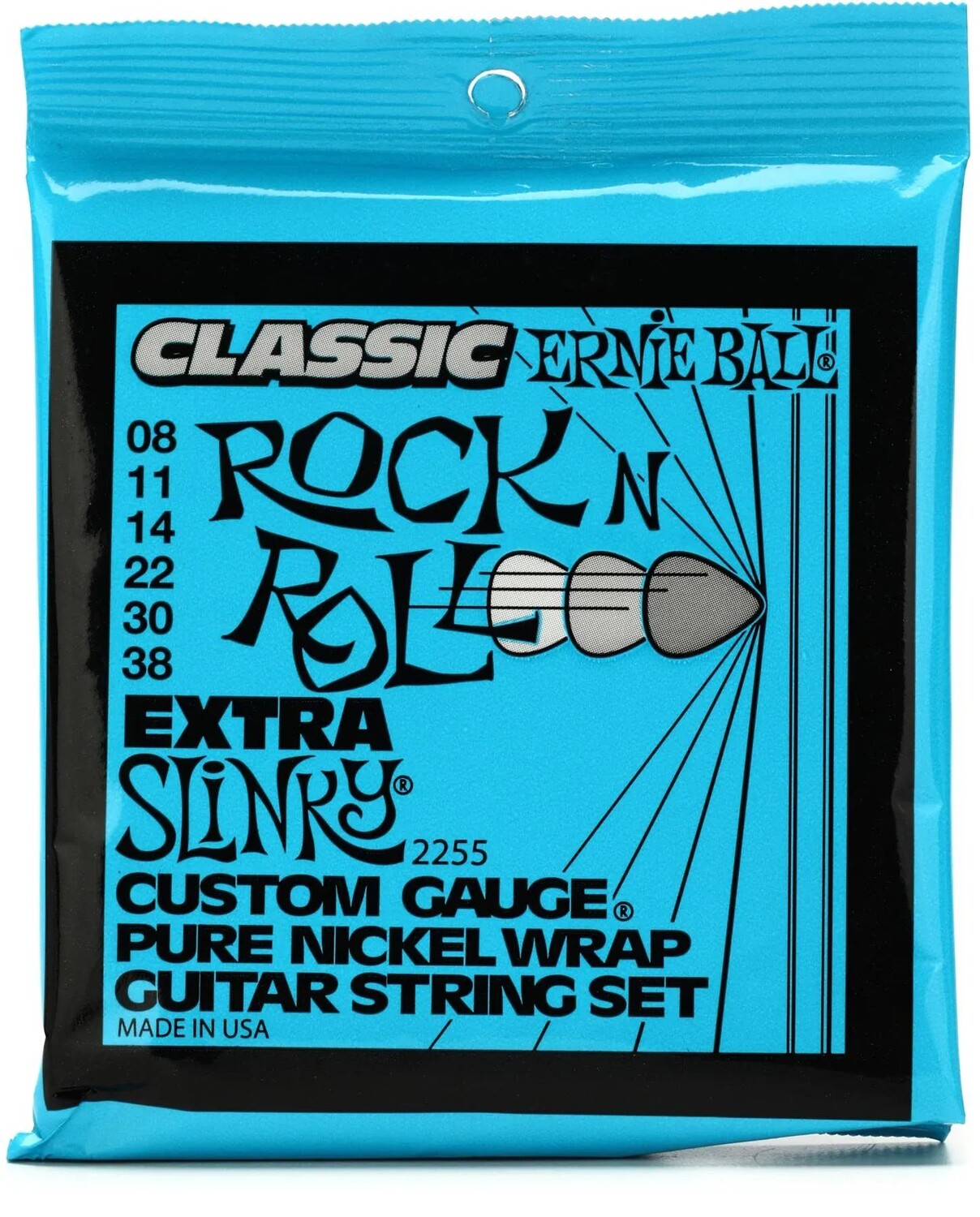 Струны для электрогитары Ernie Ball 2255 Extra Slinky Classic Rock N Roll — .008-.038
Струны для электрогитары Ernie Ball 2255 Extra Slinky Classic Rock N Roll — .008-.038