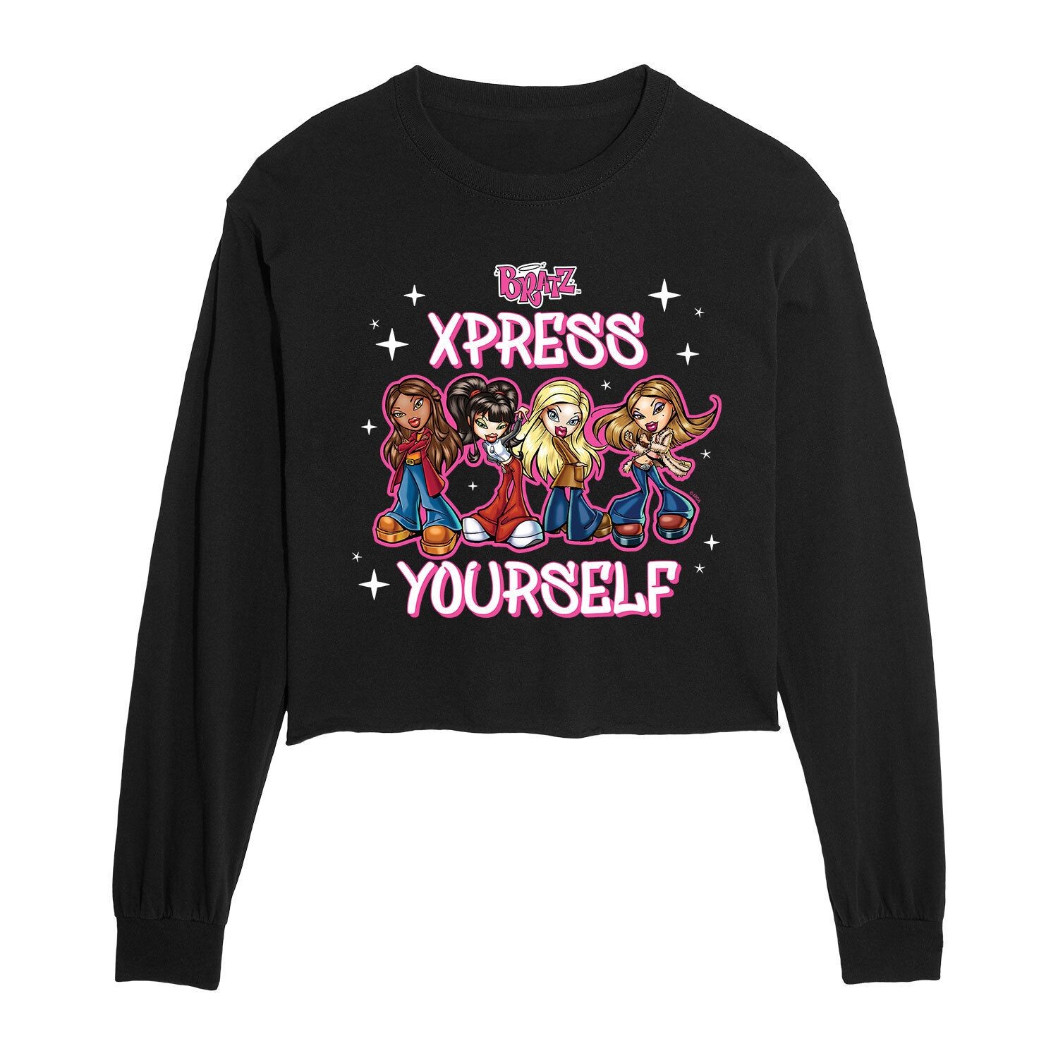 Детская футболка Bratz Xpress Yourself с длинными рукавами и рисунком Licensed Character, черный
Детская футболка Bratz Xpress Yourself с длинными рукавами и рисунком Licensed Character, черный