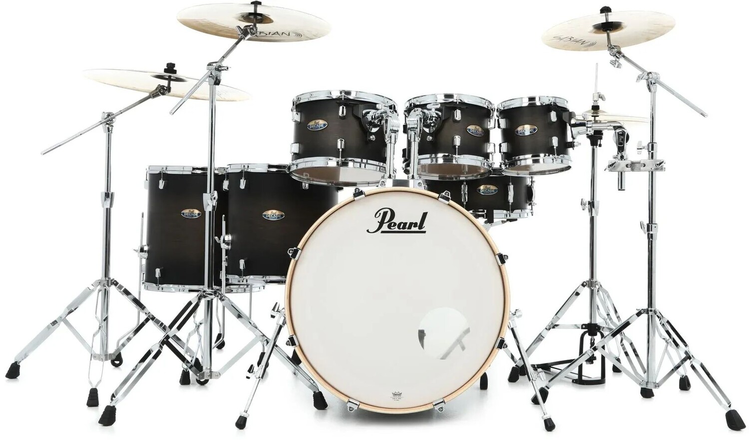 Набор из 7 предметов Pearl Decade Maple DMP927SP/C Shell Shell с малым барабаном — Satin Black Burst
Набор из 7 предметов Pearl Decade Maple DMP927SP/C Shell Shell с малым барабаном — Satin Black Burst