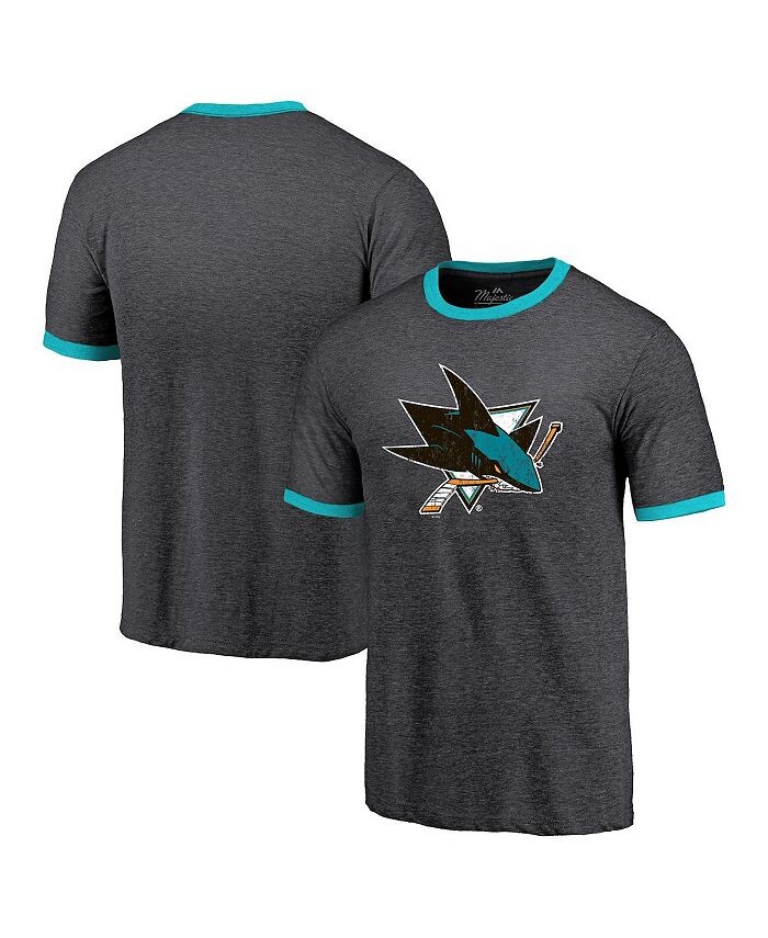 Черная мужская футболка с контрастными нитями San Jose Sharks Ringer Tri-Blend Majestic, черный
Черная мужская футболка с контрастными нитями San Jose Sharks Ringer Tri-Blend Majestic, черный