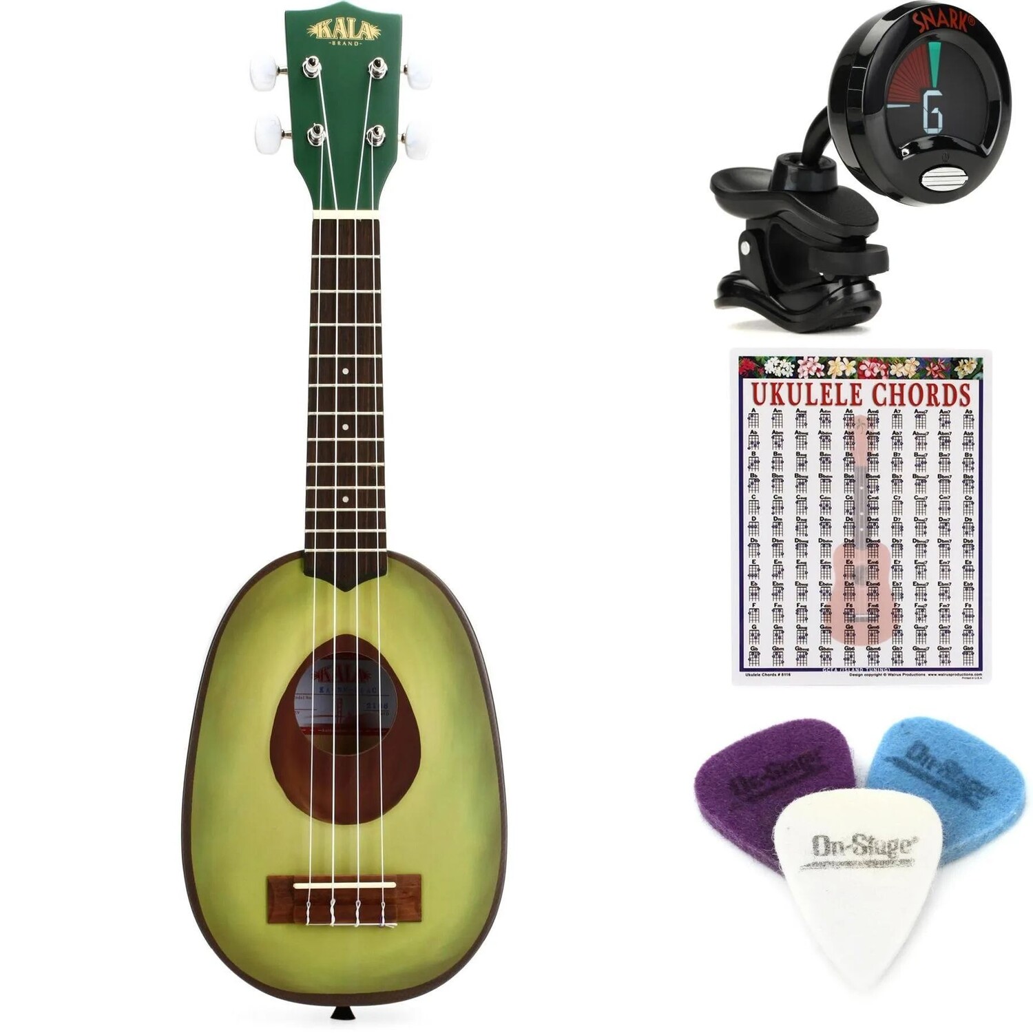 Новый комплект предметов первой необходимости для укулеле Kala Novelty Pineapple Soprano — Guacalele
Новый комплект предметов первой необходимости для укулеле Kala Novelty Pineapple Soprano — Guacalele