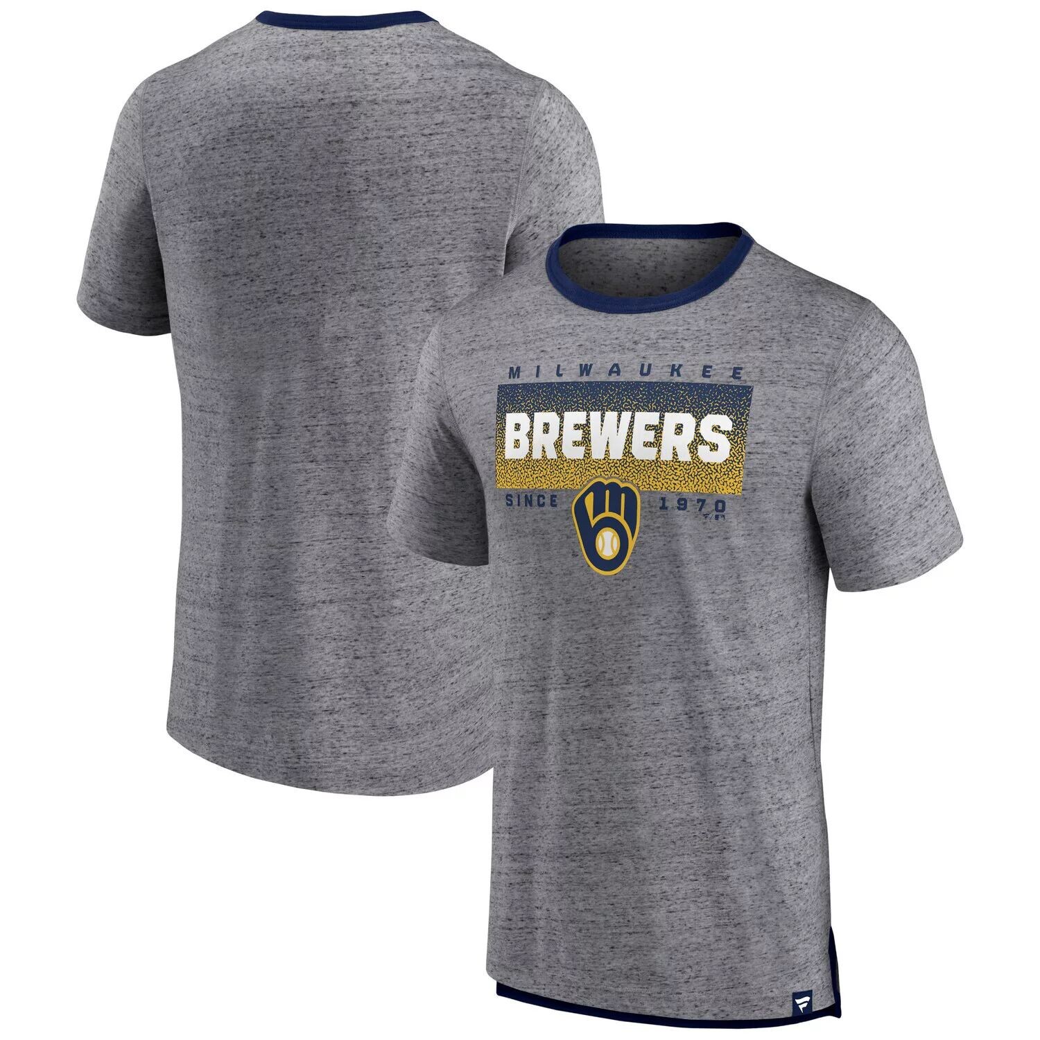 Мужская серая футболка Fanatics с логотипом Milwaukee Brewers Iconic Team Element в крапинку Ringer, Серый
Мужская серая футболка Fanatics с логотипом Milwaukee Brewers Iconic Team Element в крапинку Ringer, Серый