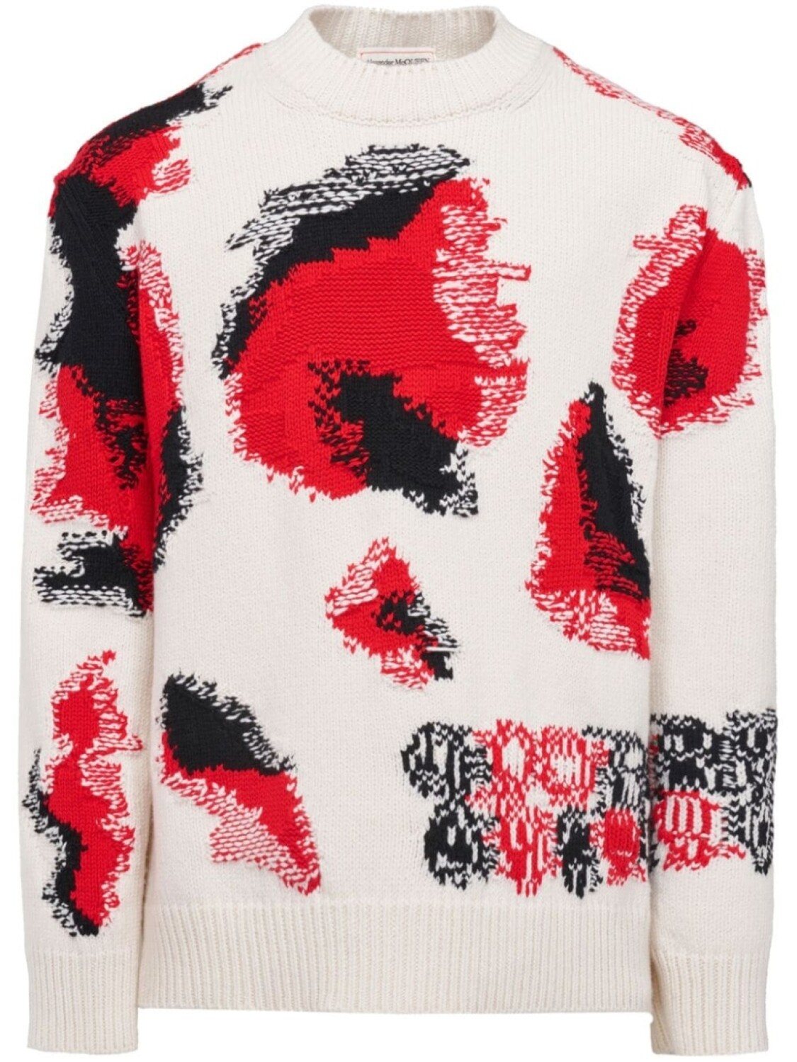 Alexander McQueen джемпер Obscured Skull вязки интарсия, нейтральный цвет
Alexander McQueen джемпер Obscured Skull вязки интарсия, нейтральный цвет