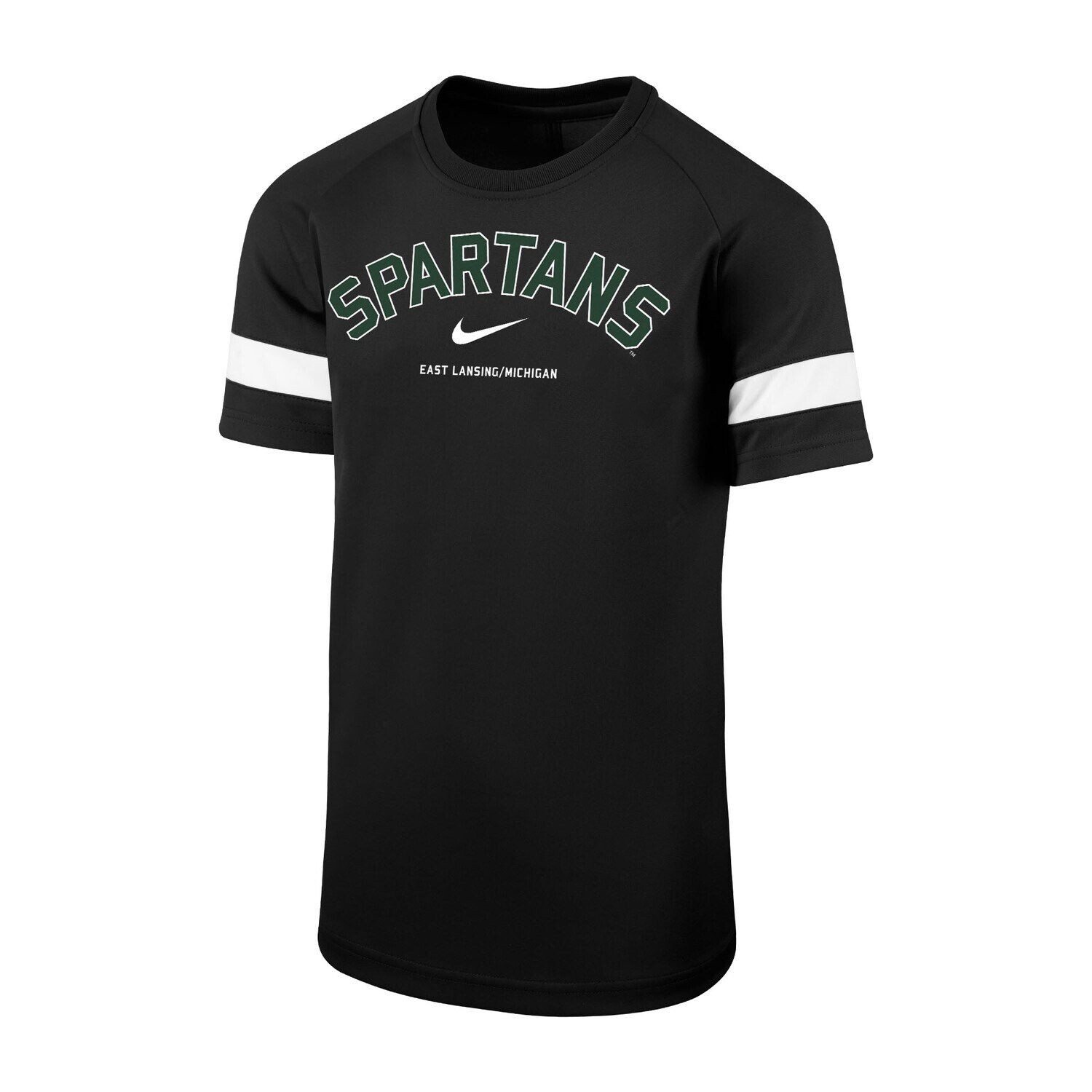 Черная футболка с полосками и рукавами Nike Michigan State Spartans Academy Youth Nike
Черная футболка с полосками и рукавами Nike Michigan State Spartans Academy Youth Nike