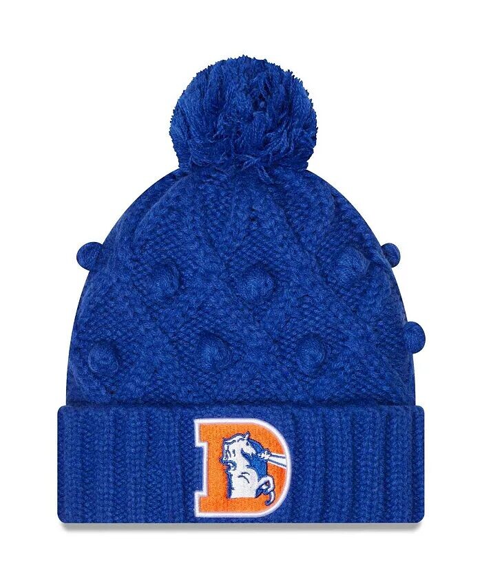 Женская вязаная шапка с манжетами и помпоном Royal Denver Broncos Toasty New Era, синий
Женская вязаная шапка с манжетами и помпоном Royal Denver Broncos Toasty New Era, синий