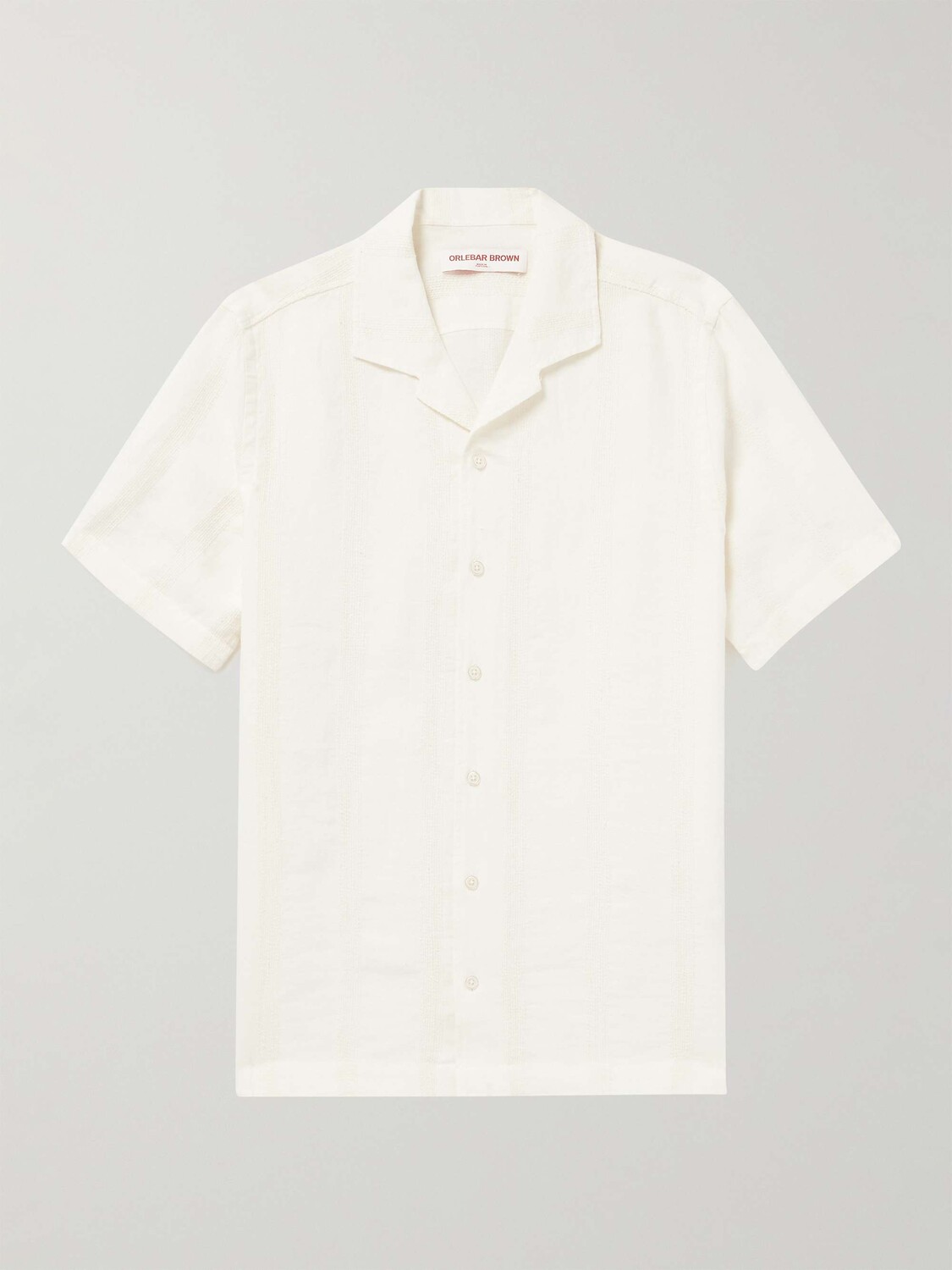 Рубашка Hibbert Camp-Collar из смесового льна с жаккардовым принтом ORLEBAR BROWN, белый
Рубашка Hibbert Camp-Collar из смесового льна с жаккардовым принтом ORLEBAR BROWN, белый