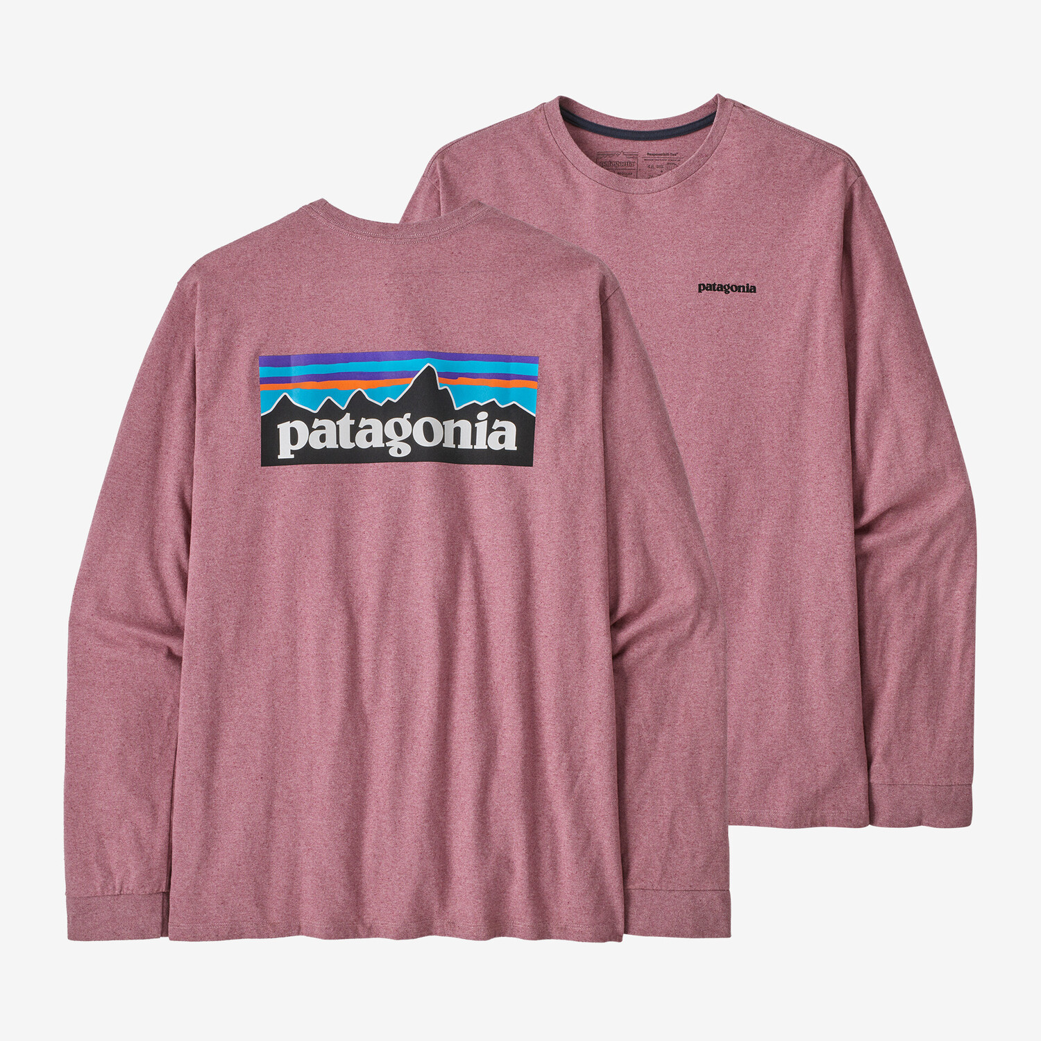 Мужская футболка с длинными рукавами P-6 и логотипом Responsibili Patagonia, цвет Evening Mauve
Мужская футболка с длинными рукавами P-6 и логотипом Responsibili Patagonia, цвет Evening Mauve