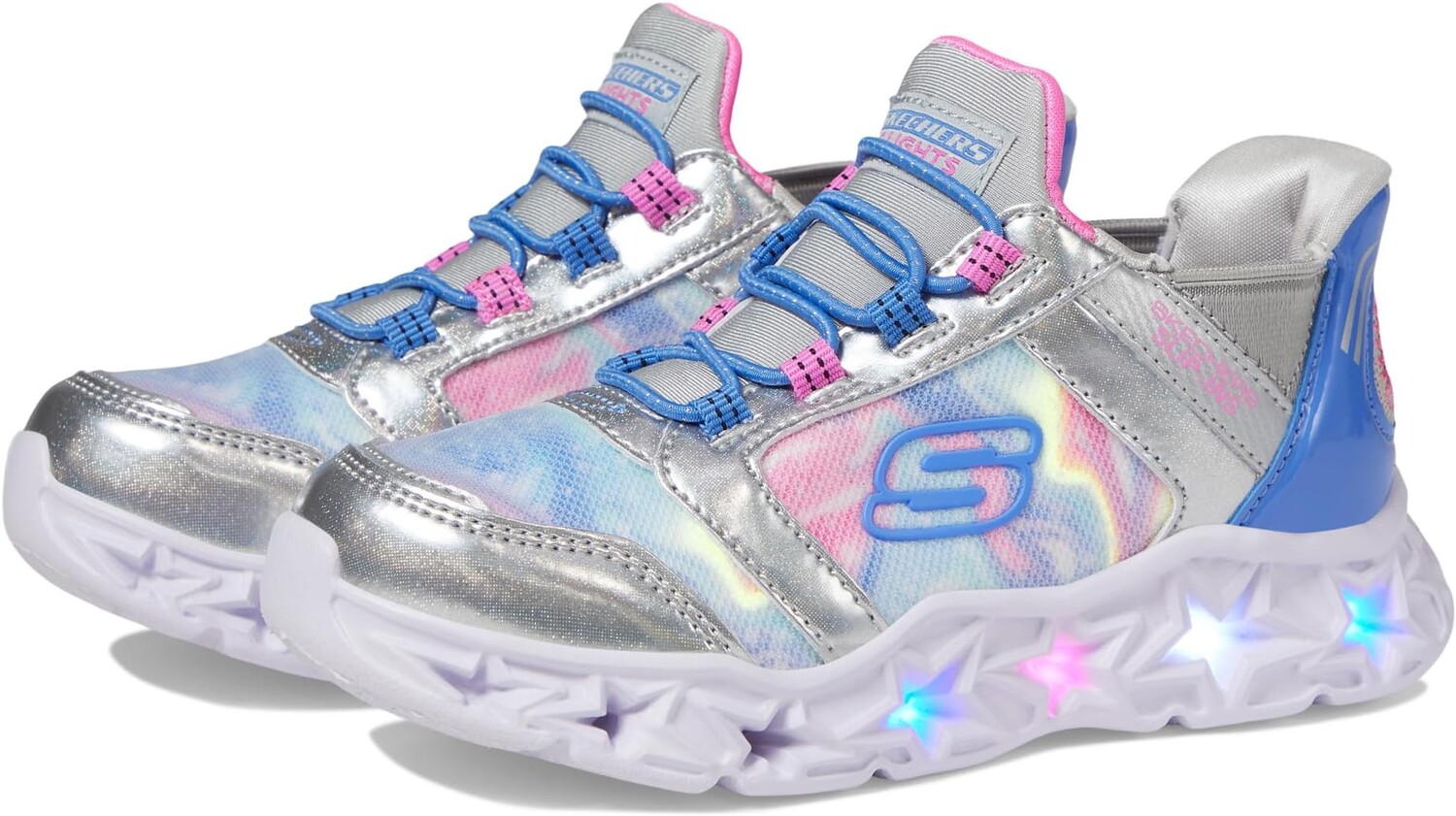 Кроссовки Slip-Ins-Galaxy Lights - Tie-Dye Takeoff 303707L SKECHERS KIDS, цвет Silver/Multi
Кроссовки Slip-Ins-Galaxy Lights - Tie-Dye Takeoff 303707L SKECHERS KIDS, цвет Silver/Multi