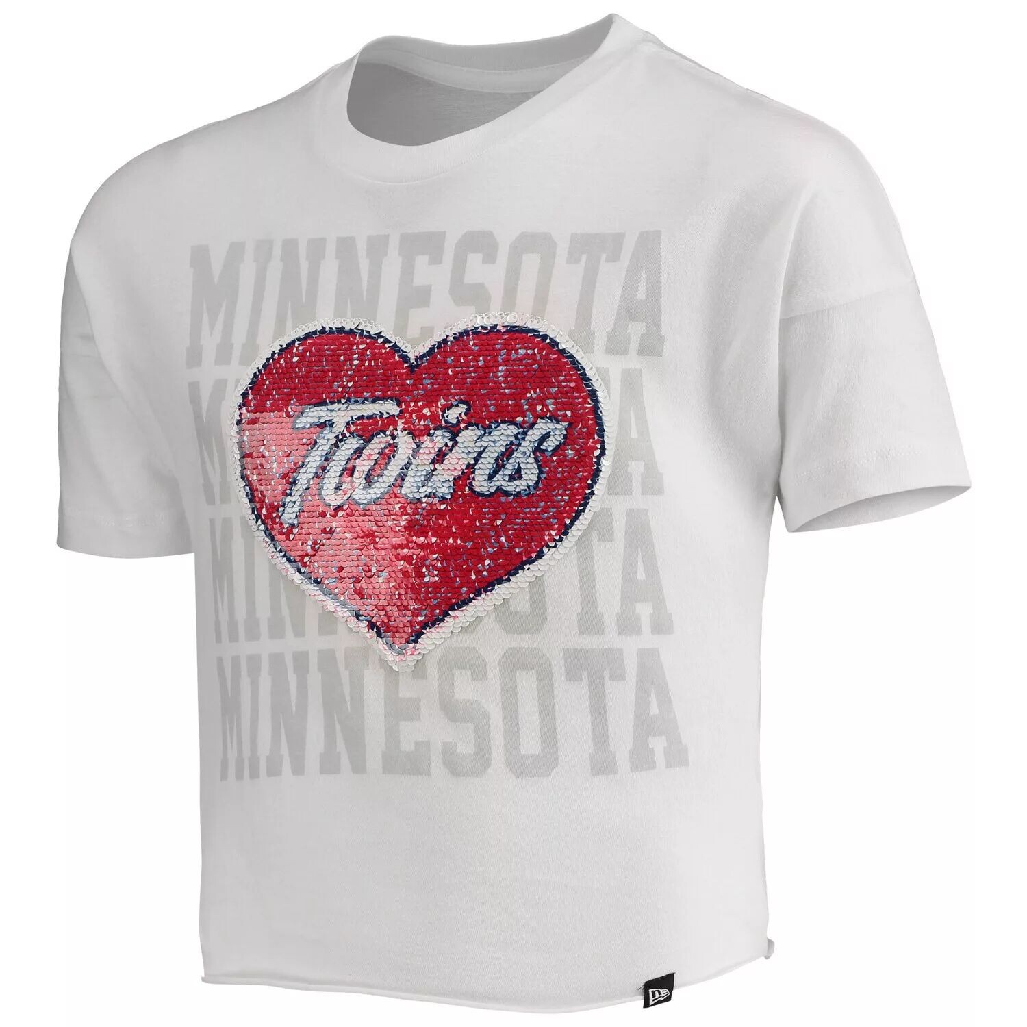 Белый укороченный топ с блестками и сердечками New Era для девочек Minnesota Twins New Era
Белый укороченный топ с блестками и сердечками New Era для девочек Minnesota Twins New Era