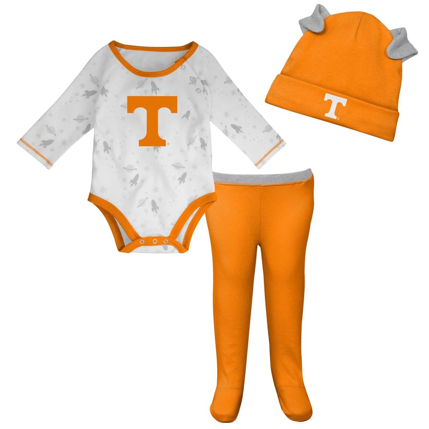 Для новорожденных и младенцев Tennessee Оранжевый/Белый Tennessee Volunteers Dream Team Боди с длинными рукавами, комплект из шапки и брюк Outerstuff
Для новорожденных и младенцев Tennessee Оранжевый/Белый Tennessee Volunteers Dream Team Боди с длинными рукавами, комплект из шапки и брюк Outerstuff