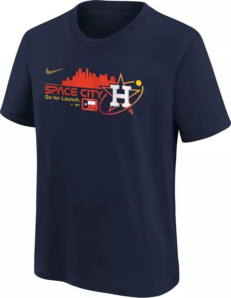 Темно-синяя футболка с графическим рисунком Nike Youth Houston Astros City Connect
Темно-синяя футболка с графическим рисунком Nike Youth Houston Astros City Connect