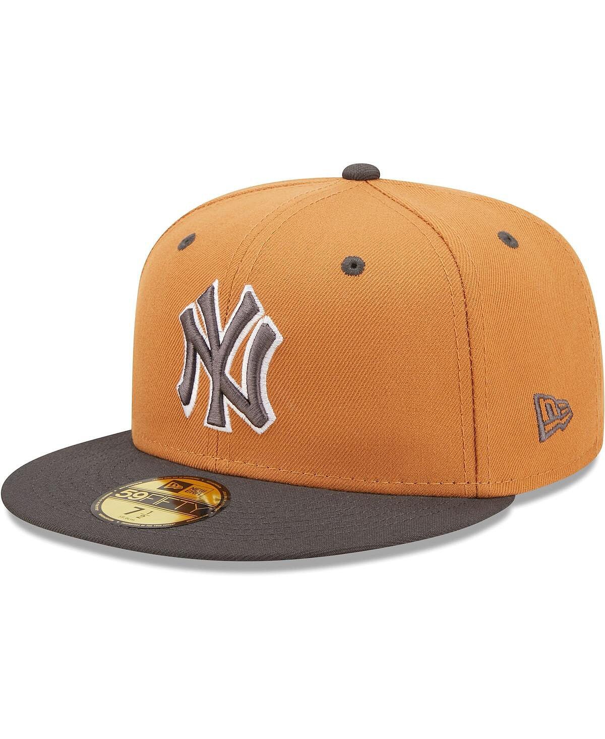 Мужская коричнево-угольная двухцветная цветовая упаковка New York Yankees 59FIFTY Облегающая шляпа New Era
Мужская коричнево-угольная двухцветная цветовая упаковка New York Yankees 59FIFTY Облегающая шляпа New Era