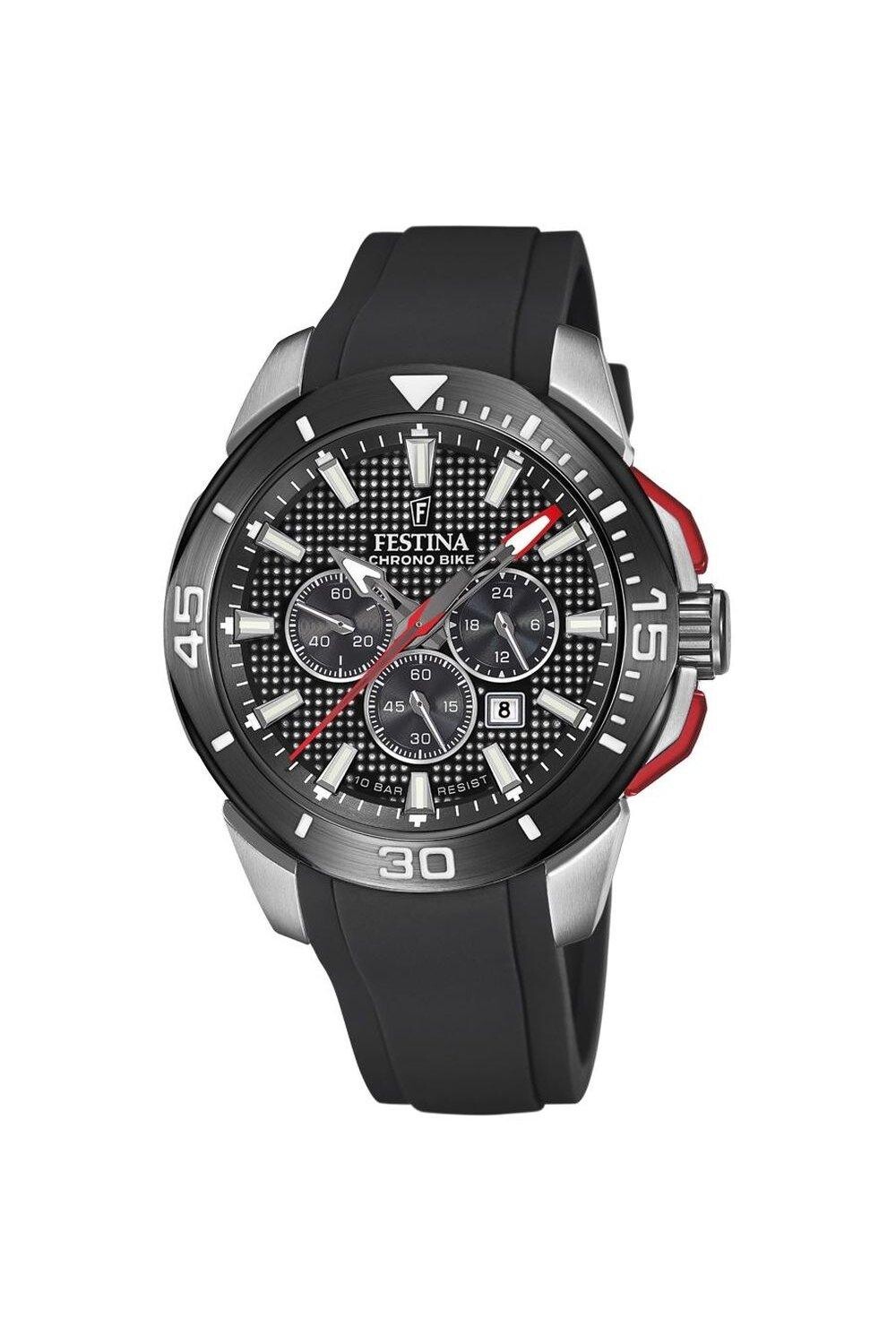 Классические аналоговые часы Chrono Bike 2022 из нержавеющей стали — F20642/4 Festina, черный
Классические аналоговые часы Chrono Bike 2022 из нержавеющей стали — F20642/4 Festina, черный
