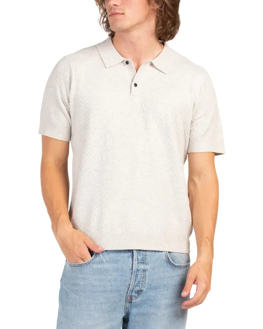 Текстурированная рубашка-поло с короткими рукавами Elie Tahari, цвет Oatmeal Heather
Текстурированная рубашка-поло с короткими рукавами Elie Tahari, цвет Oatmeal Heather