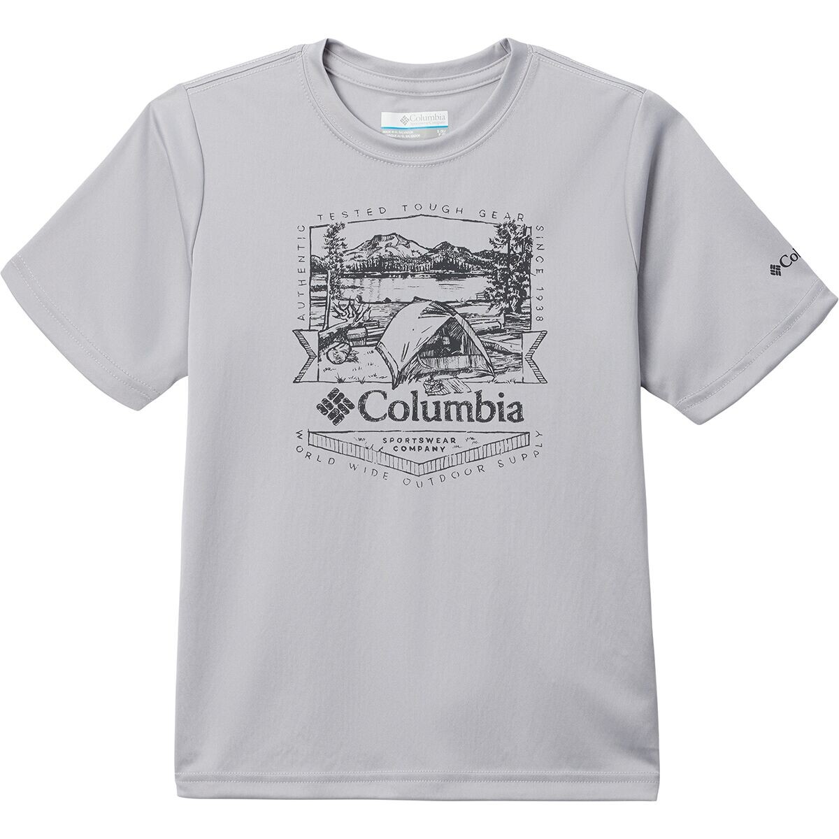 Рубашка с короткими рукавами и рисунком fork stream — для мальчиков Columbia, цвет columbia grey/lakeside badge
Рубашка с короткими рукавами и рисунком fork stream — для мальчиков Columbia, цвет columbia grey/lakeside badge