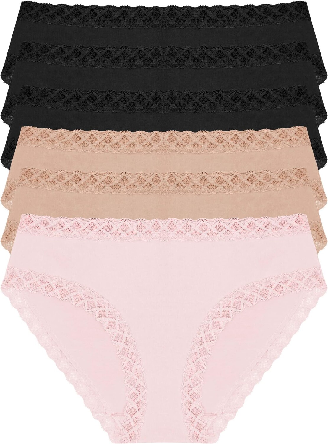 Комплект трусов Bliss Girl, 6 шт. Natori, цвет Black/Black/Black/Café/Café/Blushing Pink
Комплект трусов Bliss Girl, 6 шт. Natori, цвет Black/Black/Black/Café/Café/Blushing Pink