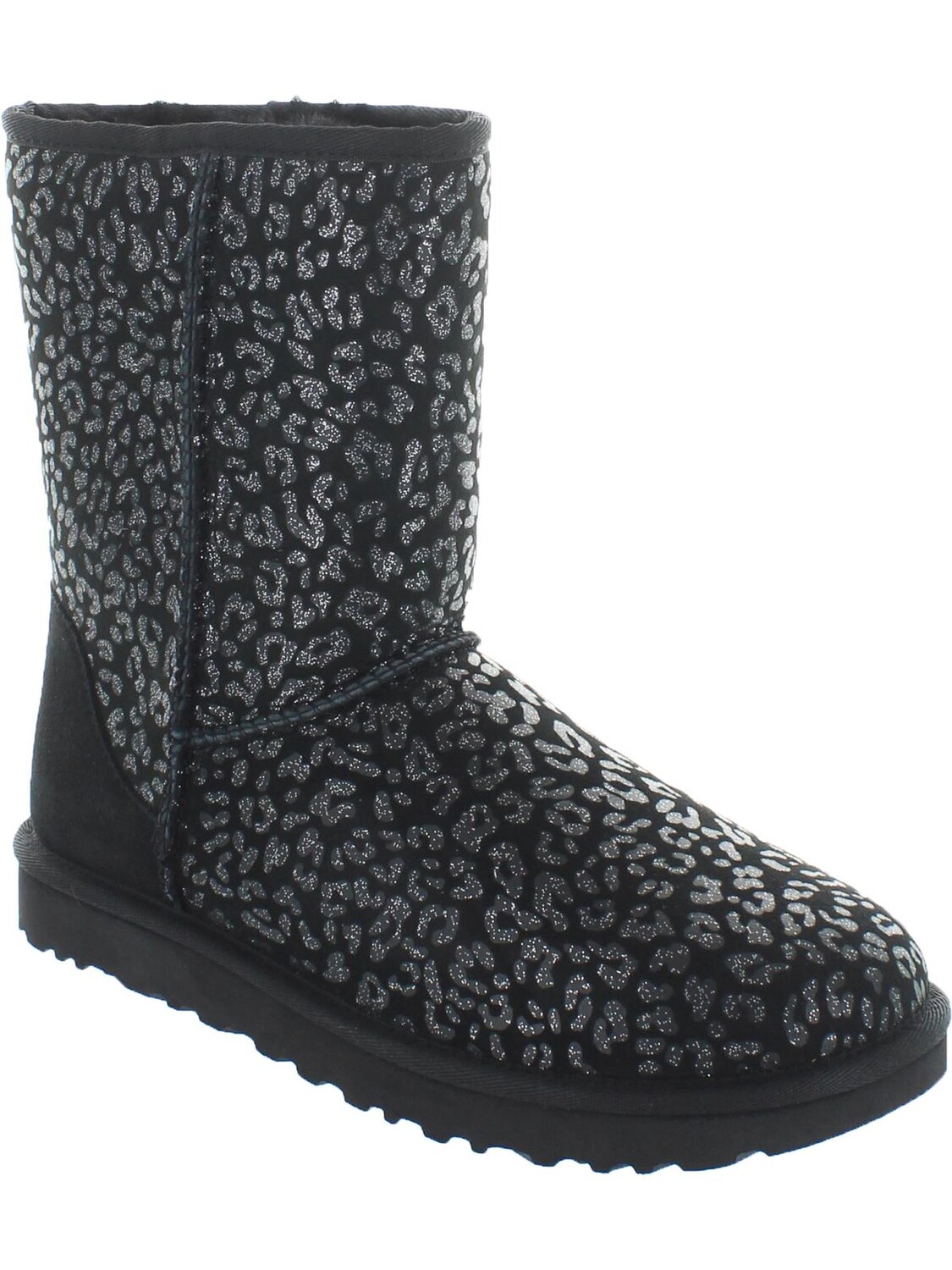 Классические короткие женские замшевые зимние ботинки снежного леопарда UGG, черный
Классические короткие женские замшевые зимние ботинки снежного леопарда UGG, черный
