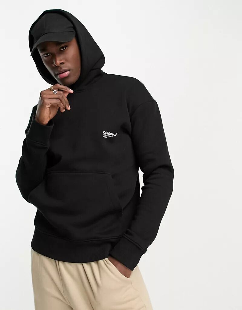 Черная толстовка оверсайз Jack & Jones Originals с принтом логотипа Originals на спине
Черная толстовка оверсайз Jack & Jones Originals с принтом логотипа Originals на спине