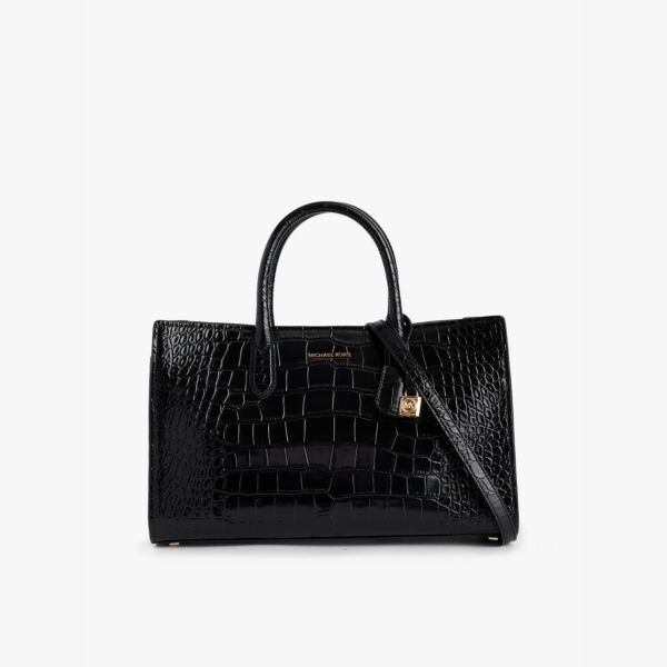 Большая кожаная сумка Scarlett с верхней ручкой Michael Michael Kors, черный
Большая кожаная сумка Scarlett с верхней ручкой Michael Michael Kors, черный