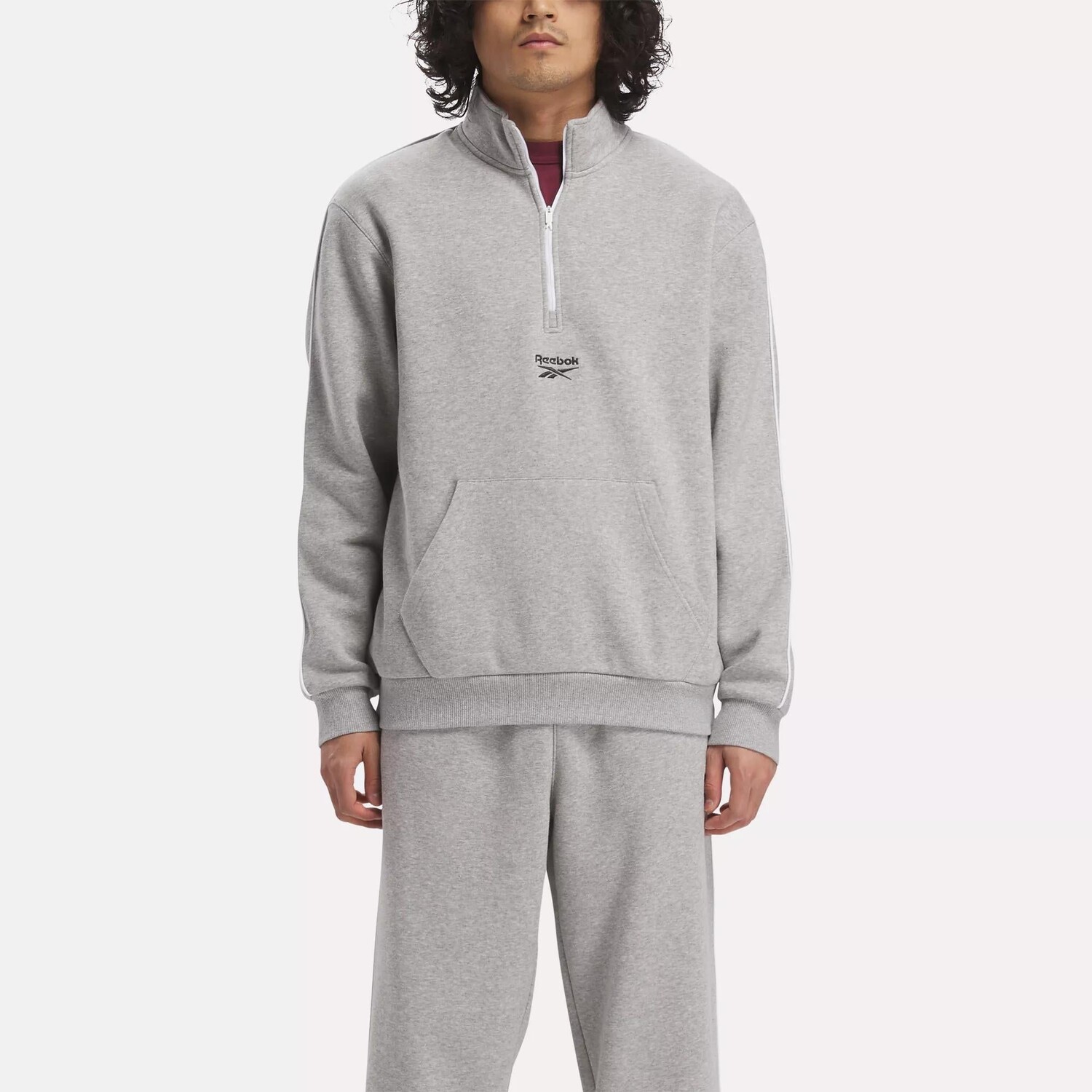 Толстовка Reebok Identity Vintage Sport с молнией до четверти, цвет Medium Grey Heather
Толстовка Reebok Identity Vintage Sport с молнией до четверти, цвет Medium Grey Heather