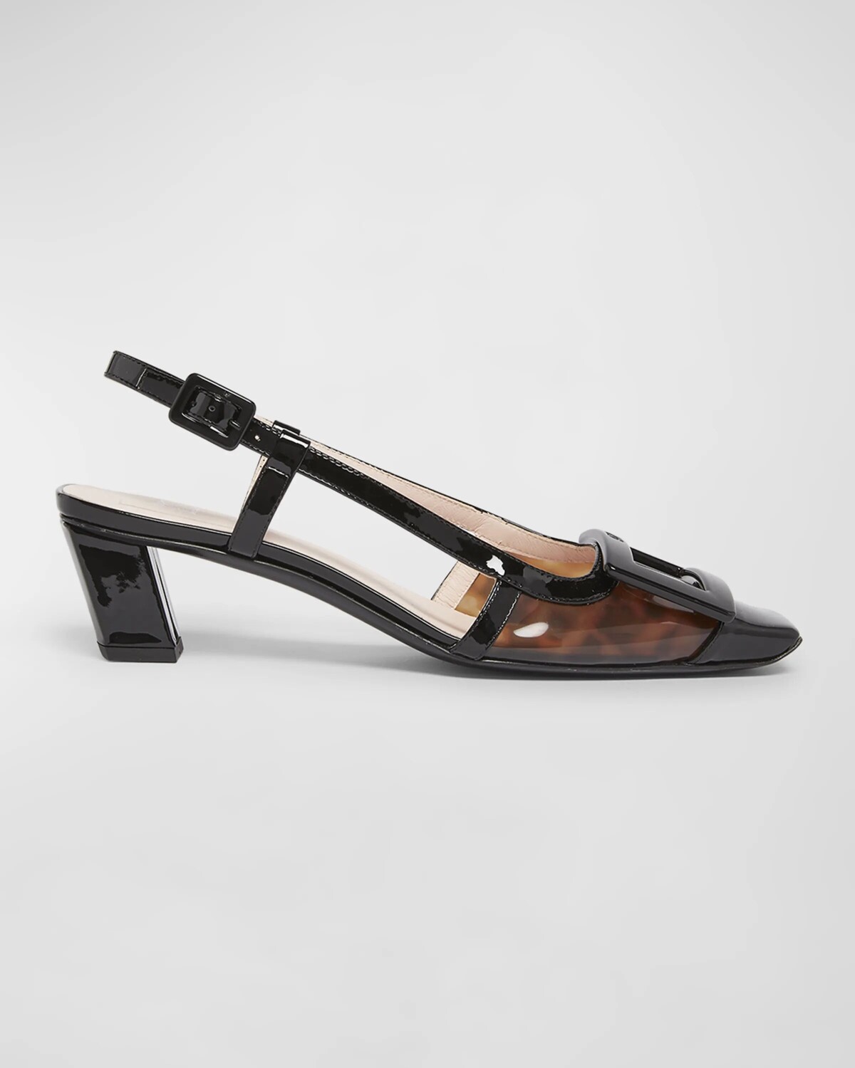 Туфли Belle Vivier черепахового цвета с пяткой на пятке Roger Vivier, цвет Marrone Scuro Nero
Туфли Belle Vivier черепахового цвета с пяткой на пятке Roger Vivier, цвет Marrone Scuro Nero