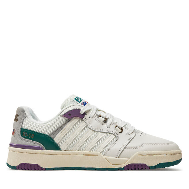Кроссовки K-Swiss Si-18 Rival 08531-188-M Blanc De Blanc/Sunset Purple/Aventurine 188, белый
Кроссовки K-Swiss Si-18 Rival 08531-188-M Blanc De Blanc/Sunset Purple/Aventurine 188, белый