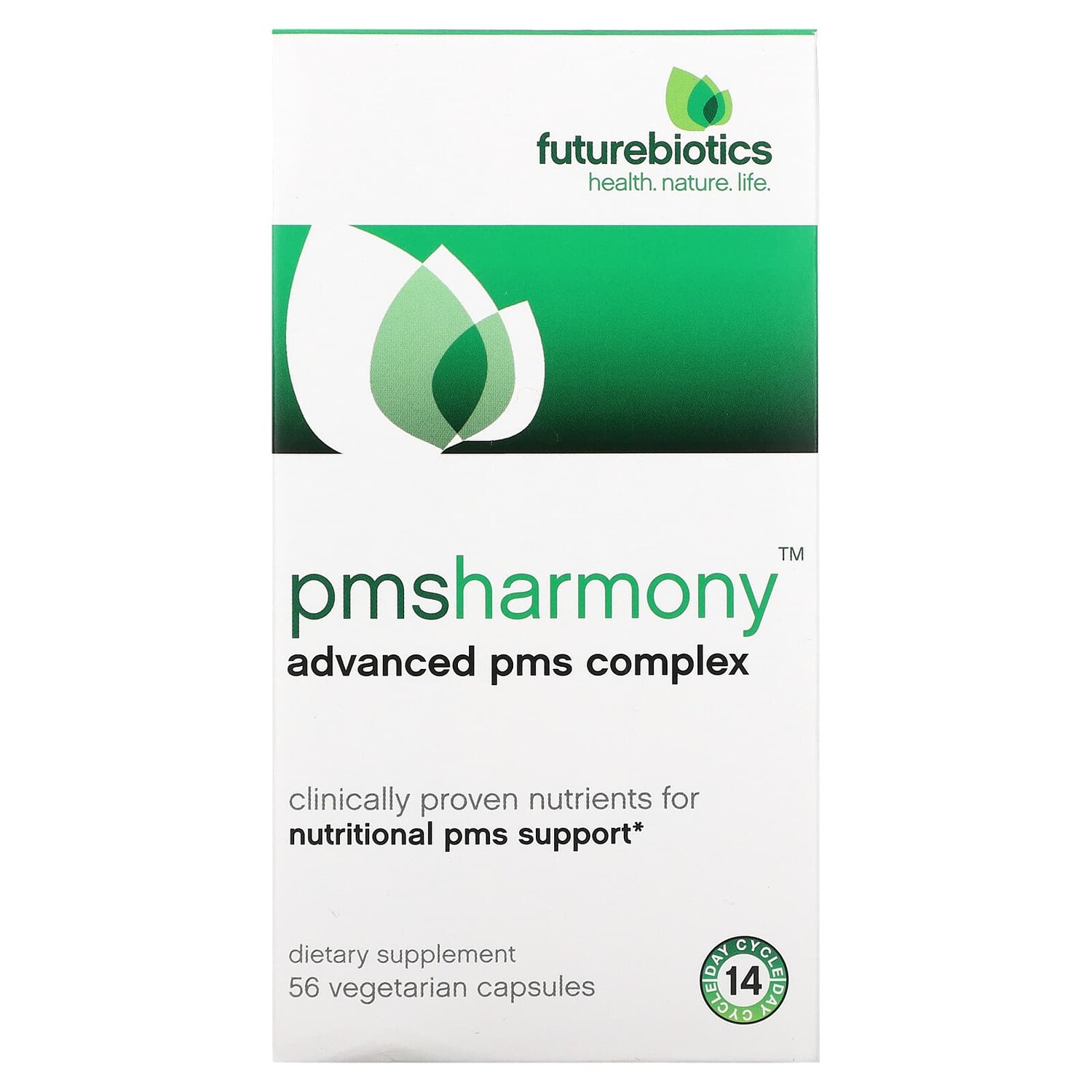 PMSHarmony, расширенный комплекс для ПМС, 56 вегетарианских капсул, Futurebiotics
PMSHarmony, расширенный комплекс для ПМС, 56 вегетарианских капсул, Futurebiotics