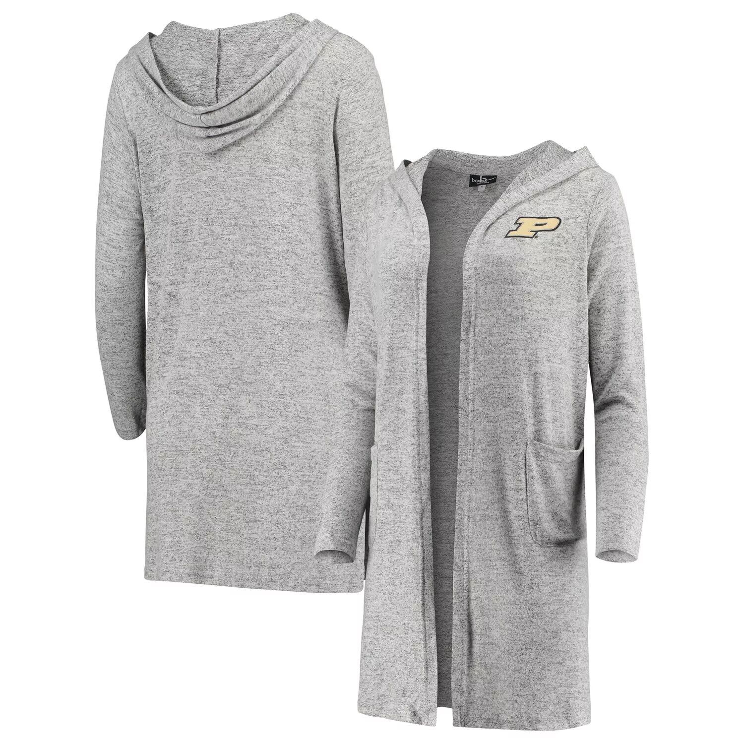 Женский серый кардиган с капюшоном Purdue Boilermakers Cuddle Soft Duster Tri-Blend с принтом
Женский серый кардиган с капюшоном Purdue Boilermakers Cuddle Soft Duster Tri-Blend с принтом