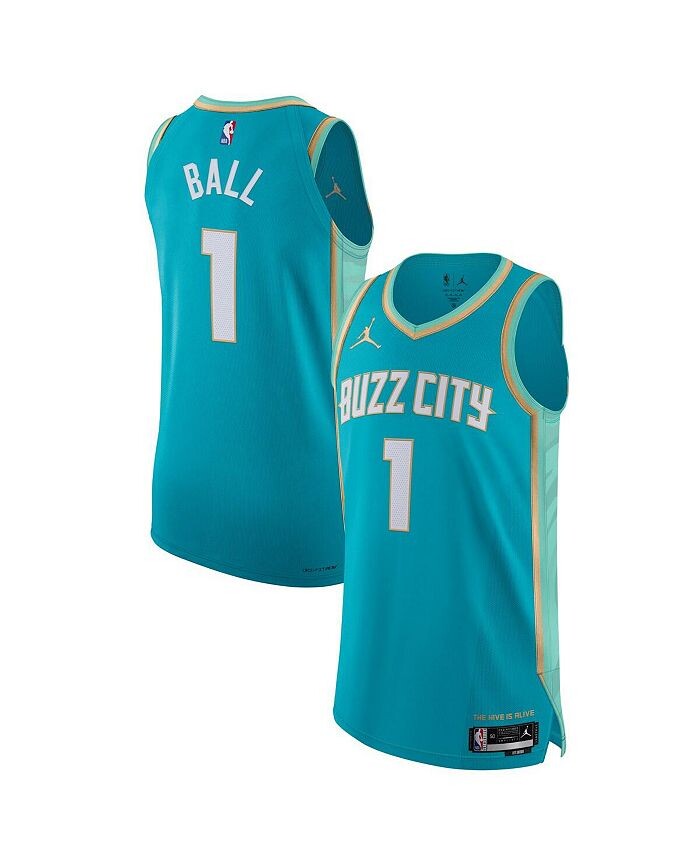 Мужской бренд LaMelo Ball Teal Charlotte Hornets 2023/24 Authentic Jersey — City Edition Jordan, синий
Мужской бренд LaMelo Ball Teal Charlotte Hornets 2023/24 Authentic Jersey — City Edition Jordan, синий