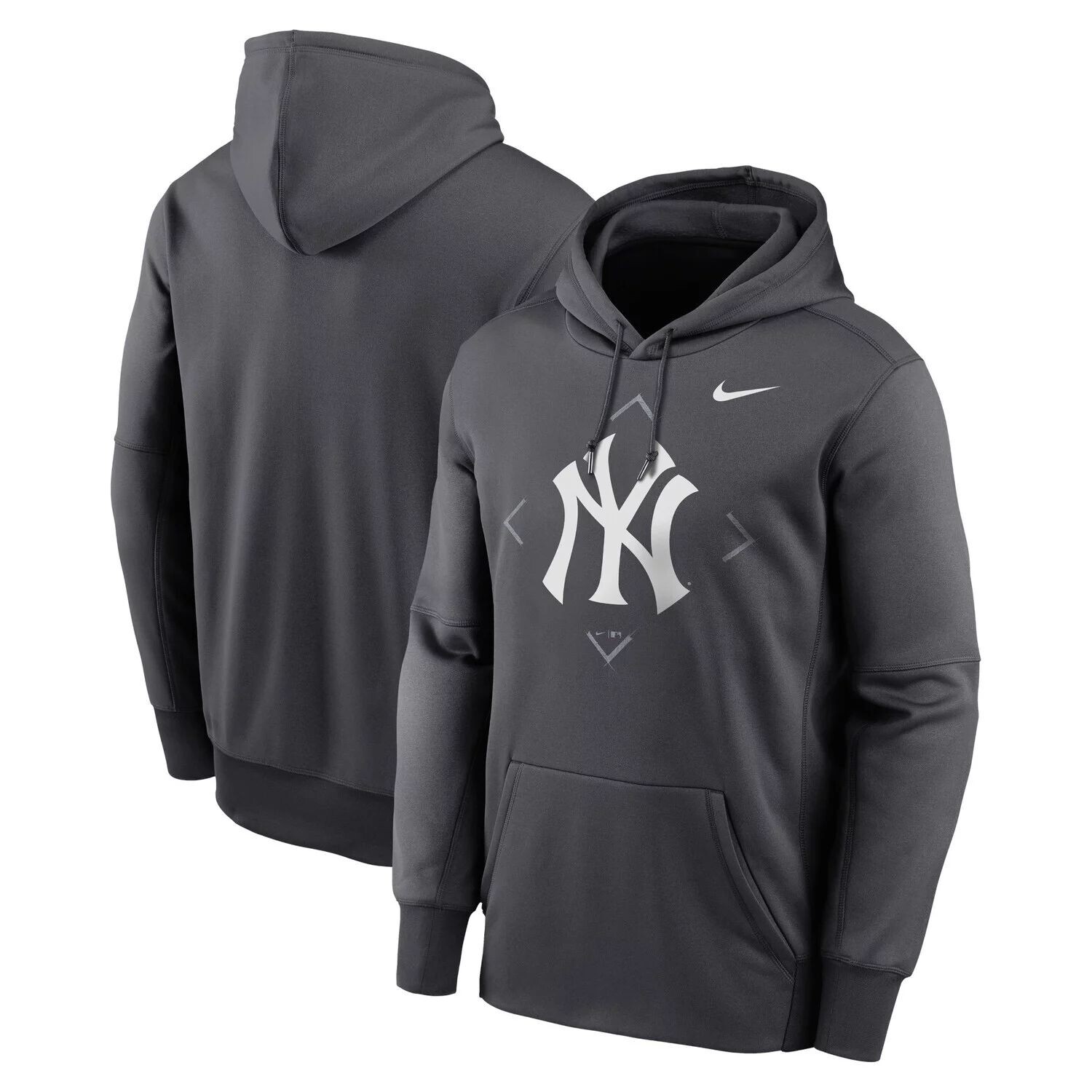 Мужской пуловер с капюшоном New York Yankees Bracket Icon Performance антрацитового цвета Nike, Черный
Мужской пуловер с капюшоном New York Yankees Bracket Icon Performance антрацитового цвета Nike, Черный
