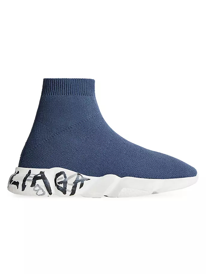 Кроссовки Little Kid's & Kid's Speed Graffiti из переработанной вязки Balenciaga, синий
Кроссовки Little Kid's & Kid's Speed Graffiti из переработанной вязки Balenciaga, синий